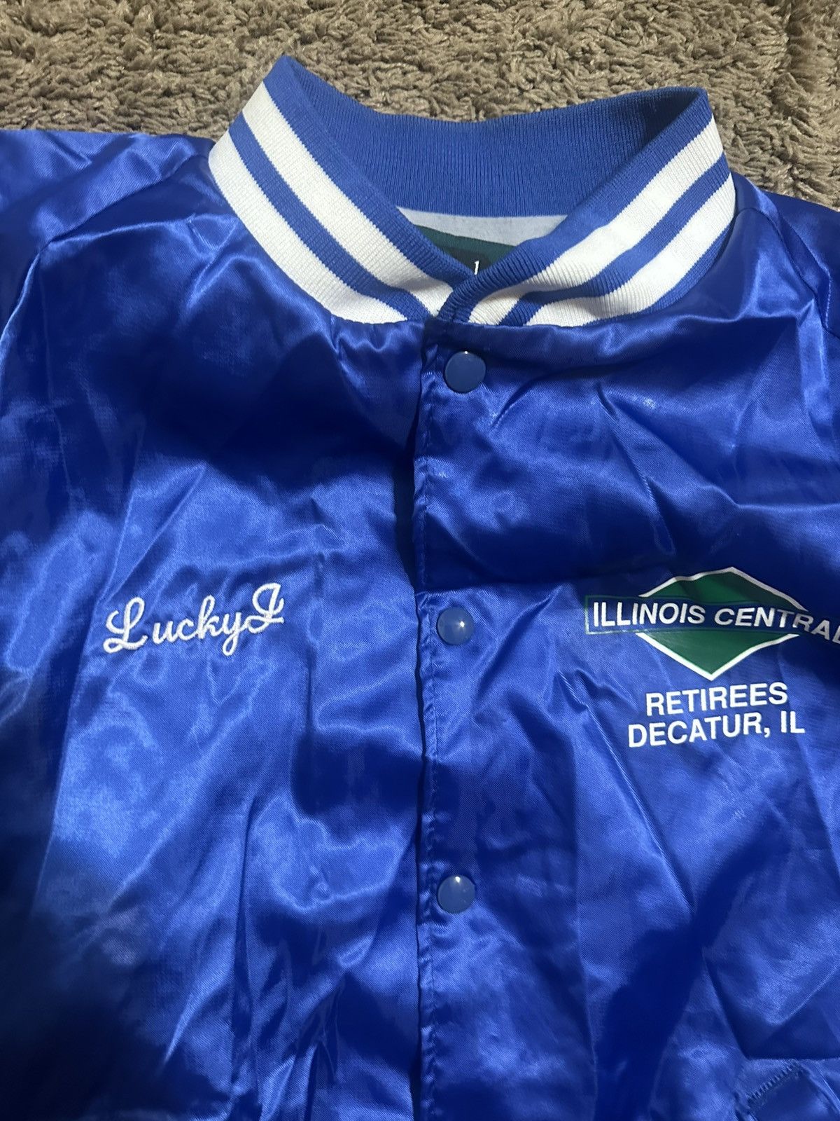 Nike Vintage Illinois Central satin jacket 80s size XL Size US XL / EU 56 / 4 - 6 Thumbnail