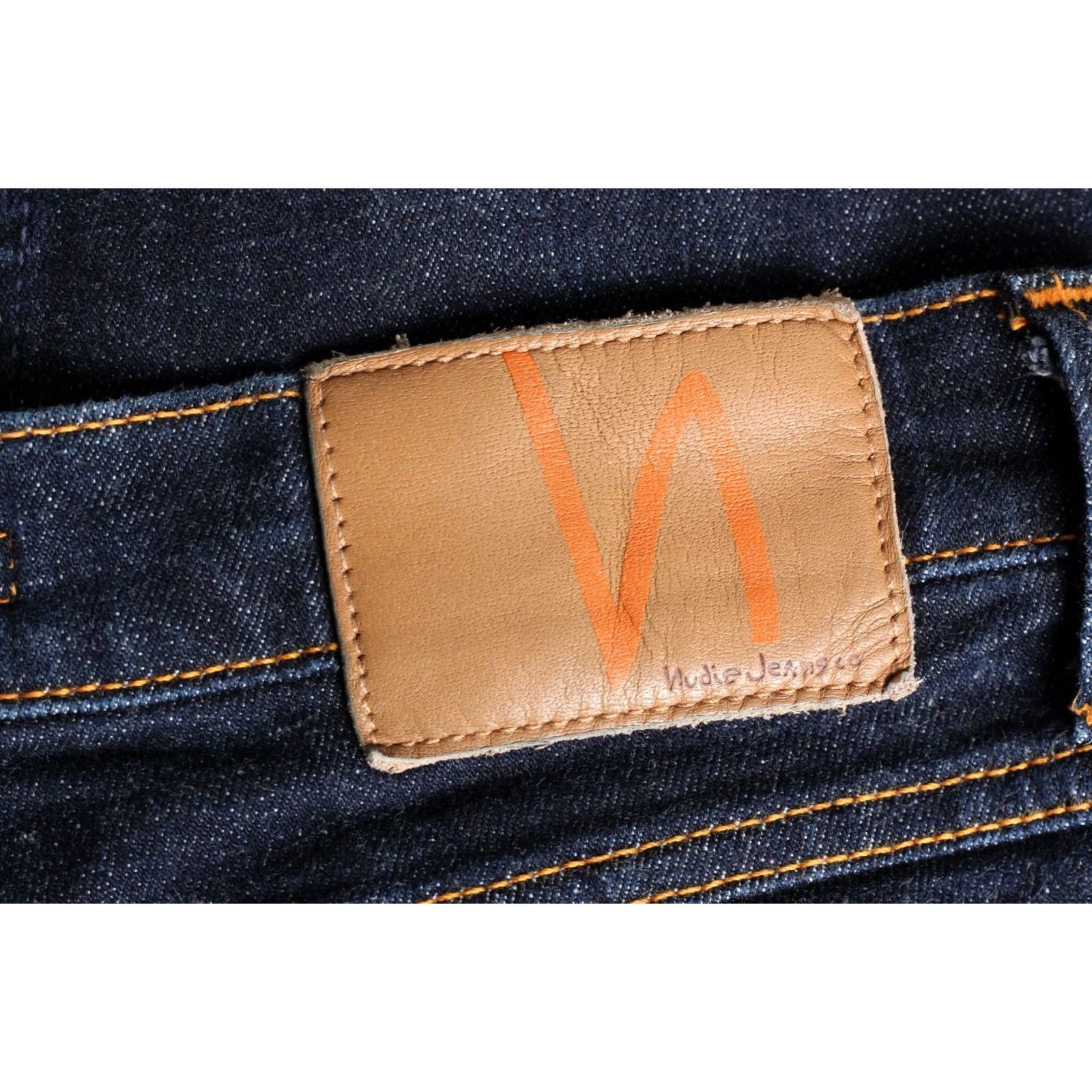 Nudie Jeans NUDIE JEANS HIGH KAI ORG TWILL NAVY Stretch Jeans Women 29/32 W29 L32 Slim 5-Pocket Denim Cotton Elastane XS? No. Size 29" - 4 Thumbnail
