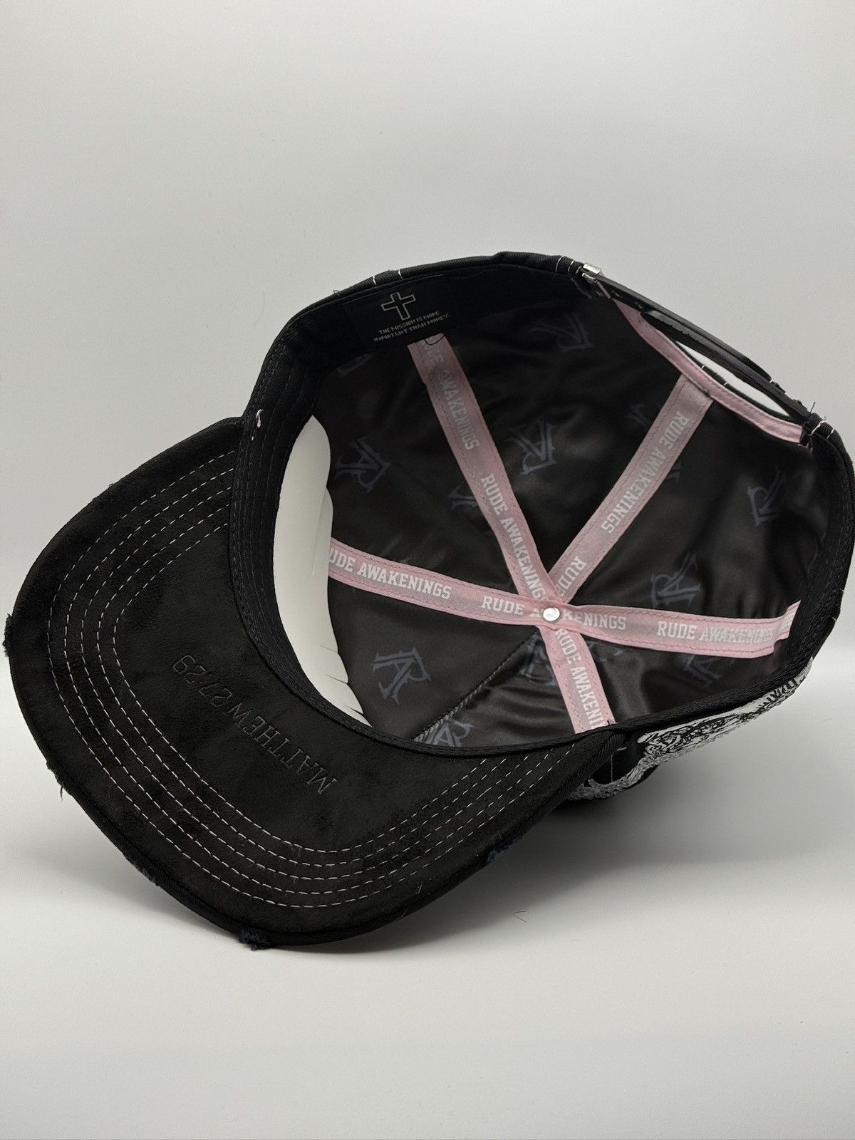 Other Rude Awakenings “Crown of Thorns” Snapback (Black/Pink) Size ONE SIZE - 4 Thumbnail