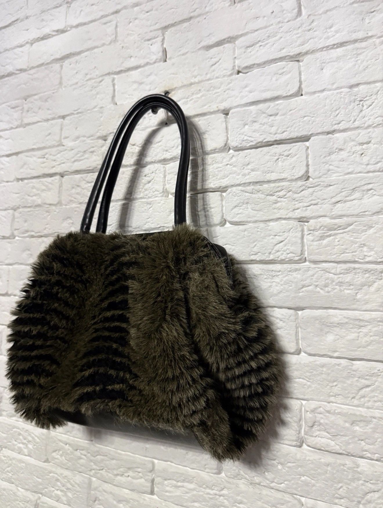 Other Vintage Fur Y2K Mohair Shoulder Handbag Medium Size ONE SIZE - 2 Thumbnail