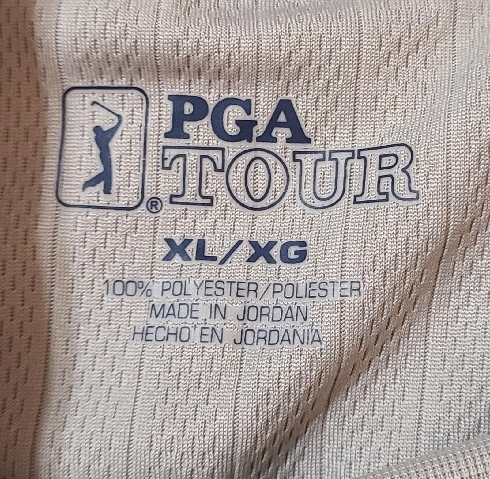 PGA Tour 2pk PGA Tour Dry Shirt Mens Size XL (NWT-Blue, EUC-Tan) Golf Size ONE SIZE - 11 Thumbnail