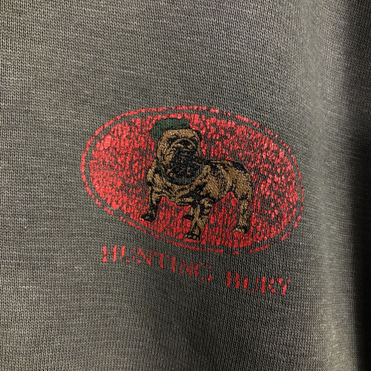 Japanese Brand Distressed Bulldog Emblem Short Sleeve Sweatshirt Rare Fade Size US M / EU 48-50 / 2 - 12 Thumbnail