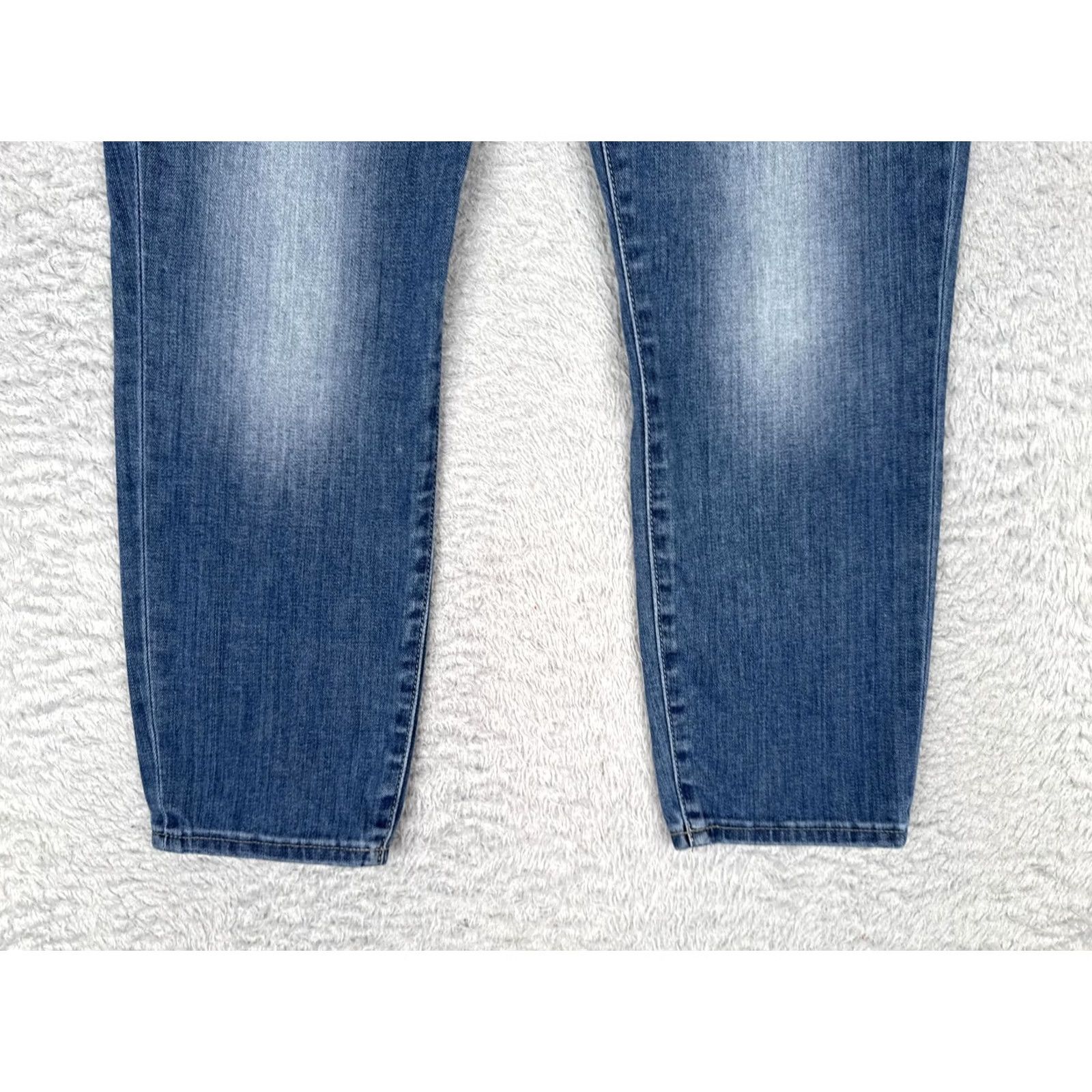 Lucky Brand Lucky Brand Lolita Crop Jeans Womens 6 Blue Med Wash Mid Rise Stretch 29x24 Size 28" / US 6 / IT 42 - 2 Thumbnail