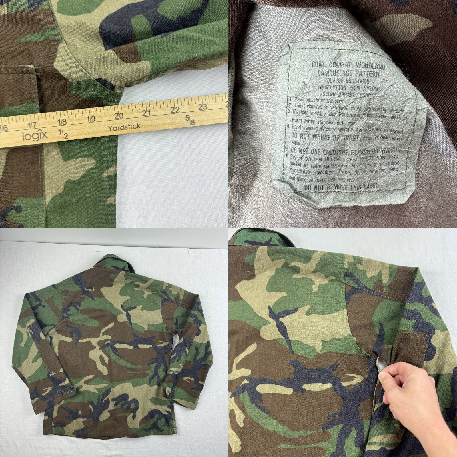 AMO VINTAGE US Marine Corps Camouflage Shirt Adult Small Military 80s Button-Up Mens Size US S / EU 44-46 / 1 - 8 Thumbnail