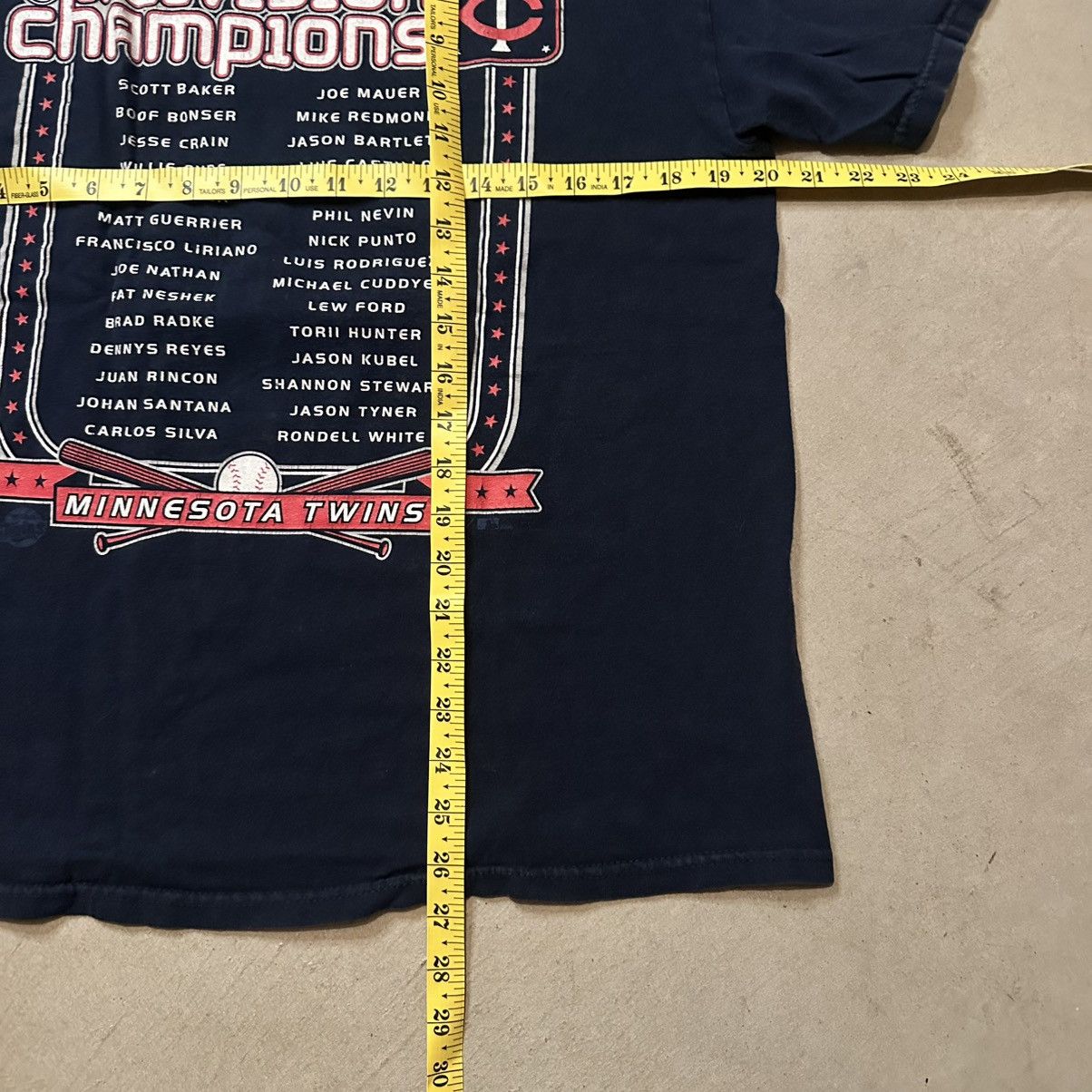 MLB Vintage 2006 MLB Minnesota Twins Division Champs Shirt Size US L / EU 52-54 / 3 - 6 Thumbnail