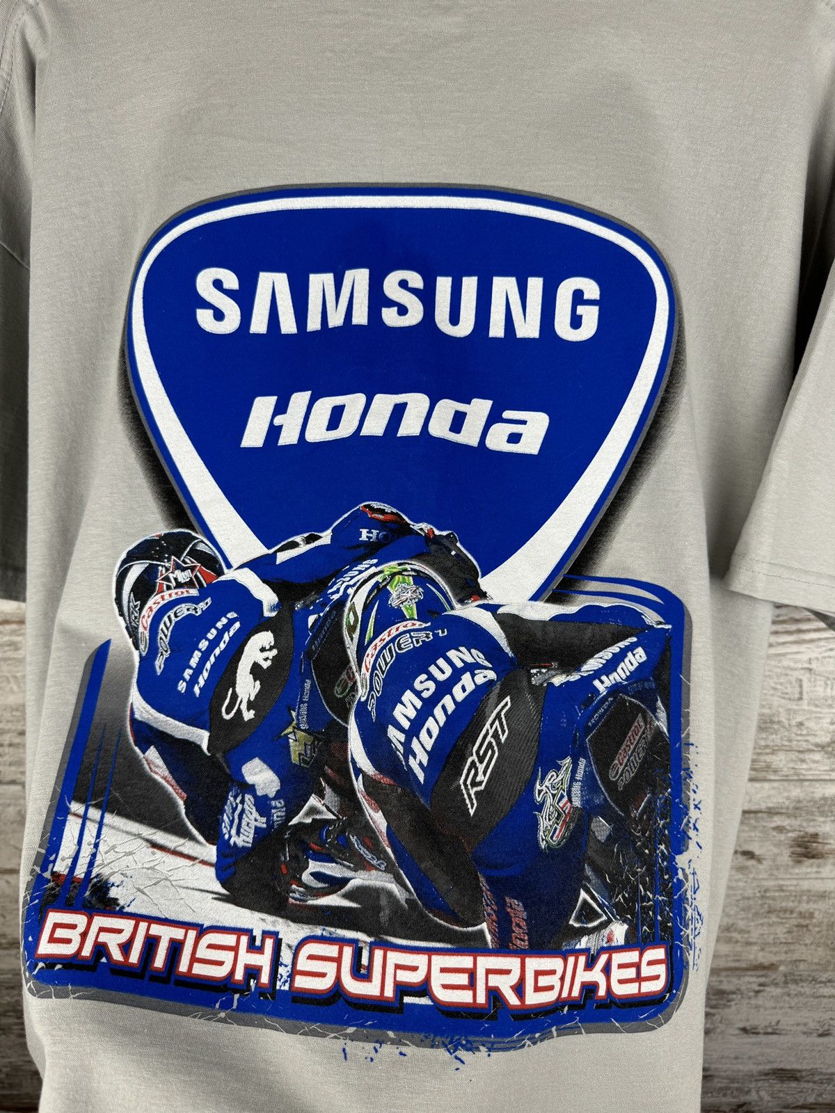 Honda Mens Vintage Honda T-shirt Samsung racing tee rare y2k Size US XXL / EU 58 / 5 - 11 Thumbnail