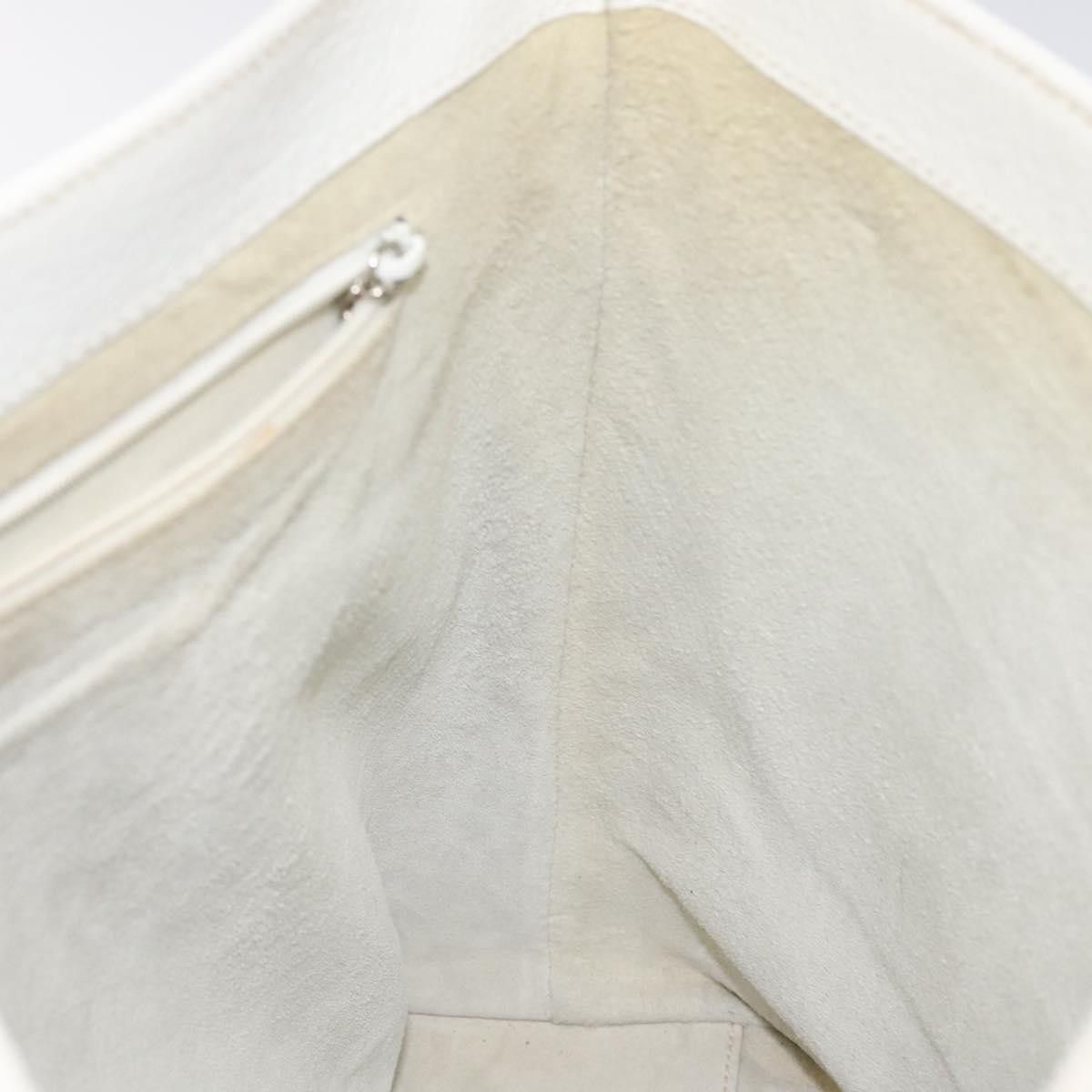 Gucci GUCCI Tote Bag Leather White Silver Size ONE SIZE - 18 Thumbnail