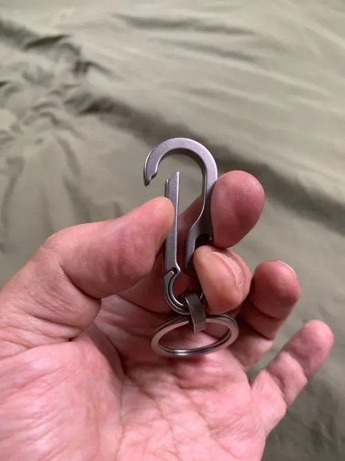 Other 8cm Titanium Alloy Street Bottle Opener Carabiner Size ONE SIZE - 6 Thumbnail