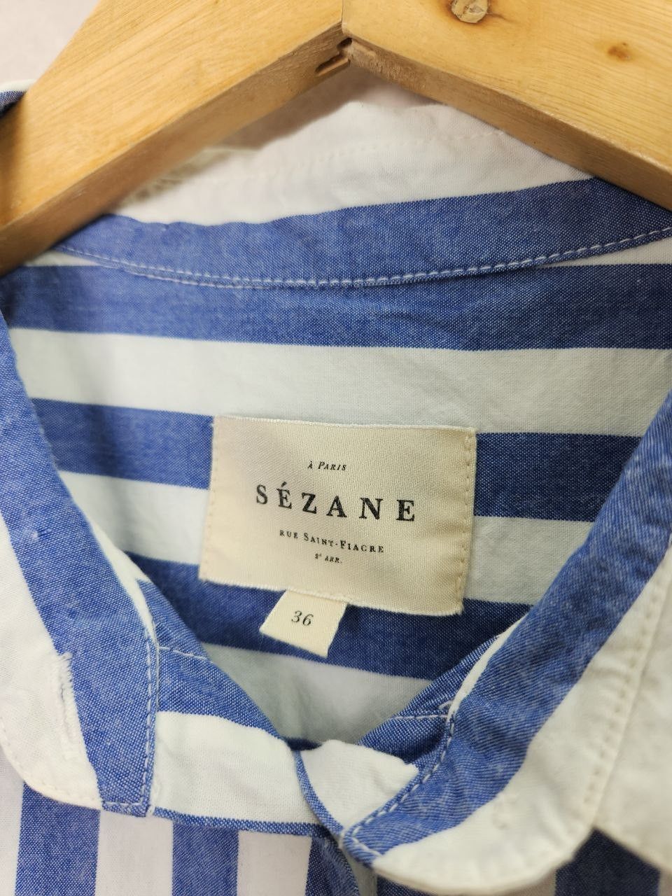Sezane Sezane Button Up Stripped Max Shirt Size XXL / US 16-18 / IT 52-54 - 7 Thumbnail
