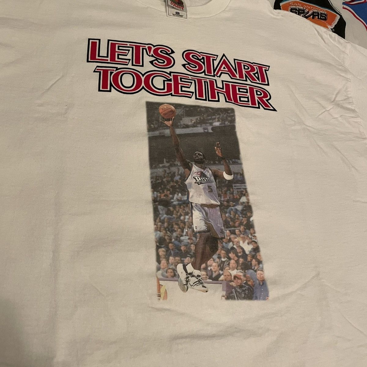 NBA × Vintage Vintage 2000 NBA Jermaine Jackson Detroit Pistons Tee Size US XXL / EU 58 / 5 - 3 Thumbnail