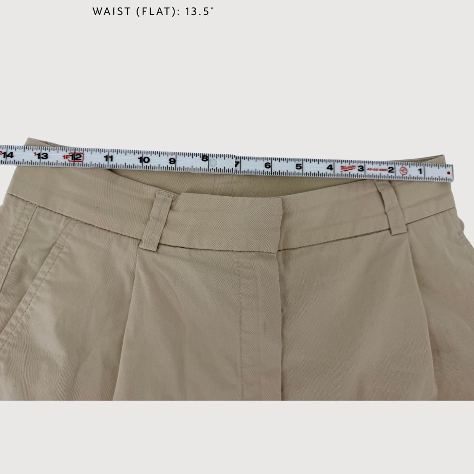 Massimo Dutti Massimo Dutti Cargo Chino Pants Relaxed Fit Khaki XS Size 27" / US 4 / IT 40 - 6 Thumbnail
