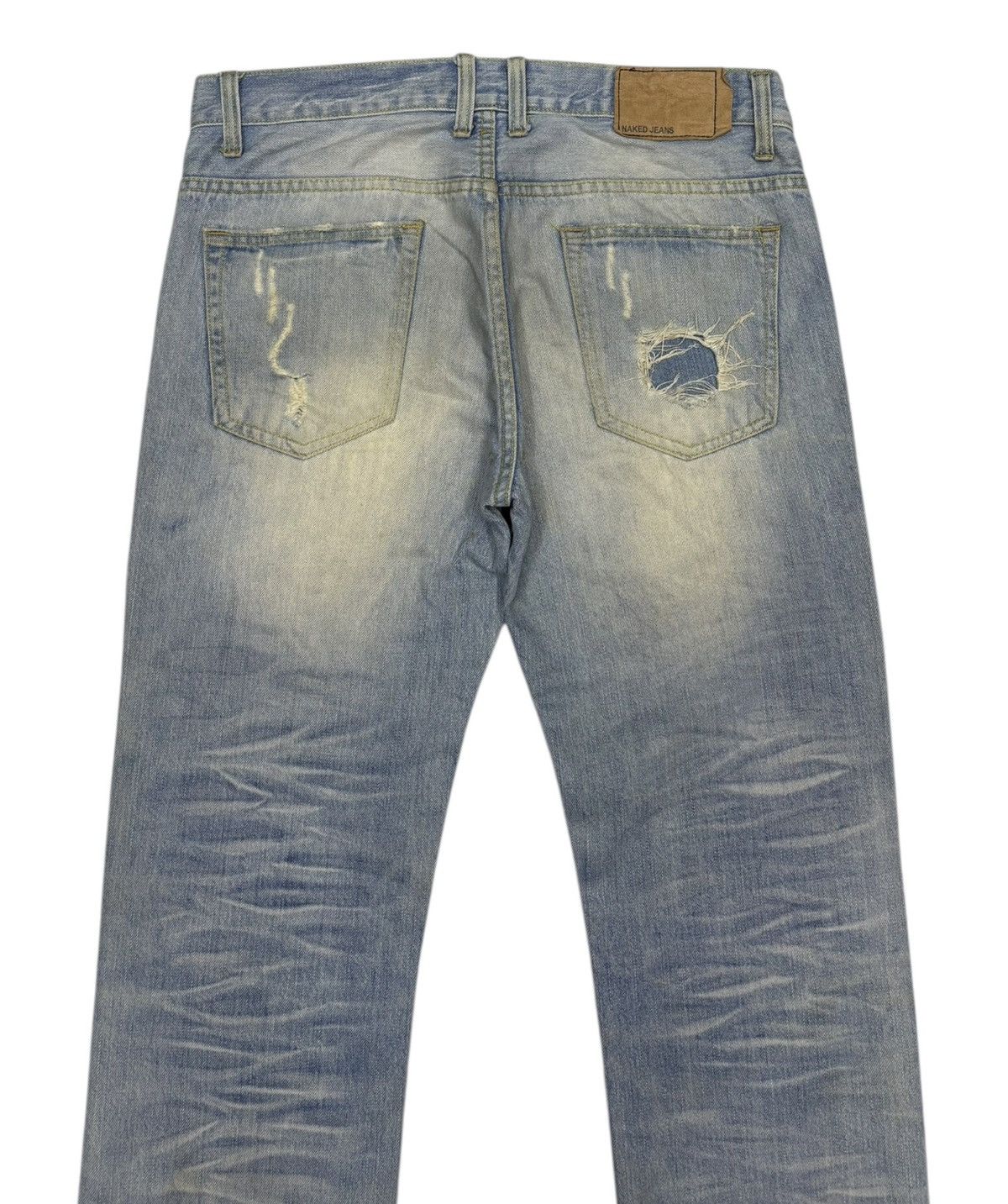 Yasuyuki Ishii RARE🔥NAKED JEANS PATCHWORK DISTRESSED DENIM JEANS Size US 34 / EU 50 - 4 Thumbnail