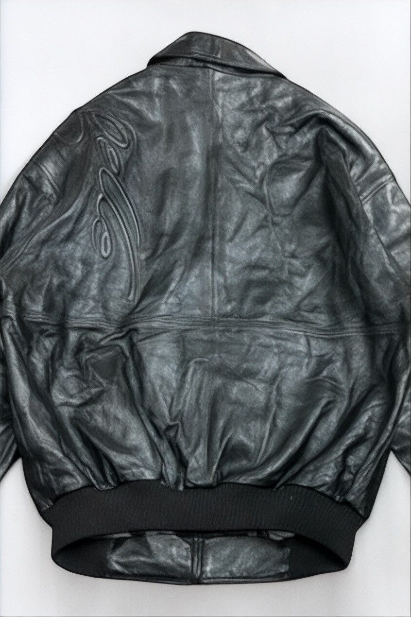 Pelle Pelle Pelle Pelle Marc Buchanan embossed arm Logo Jacket Size US XL / EU 56 / 4 - 2 Thumbnail