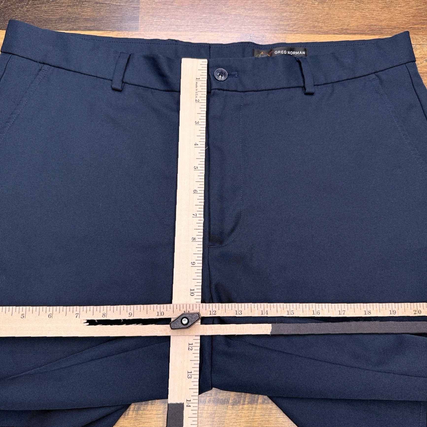 Vintage **Greg Norman Mid Rise Chino Shorts 36 Regular Fit Navy Blue Golf** User: **Greg Norman Mid Rise Chino Shorts 36 Navy Blue Golf** Size US 36 / EU 52 - 6 Thumbnail