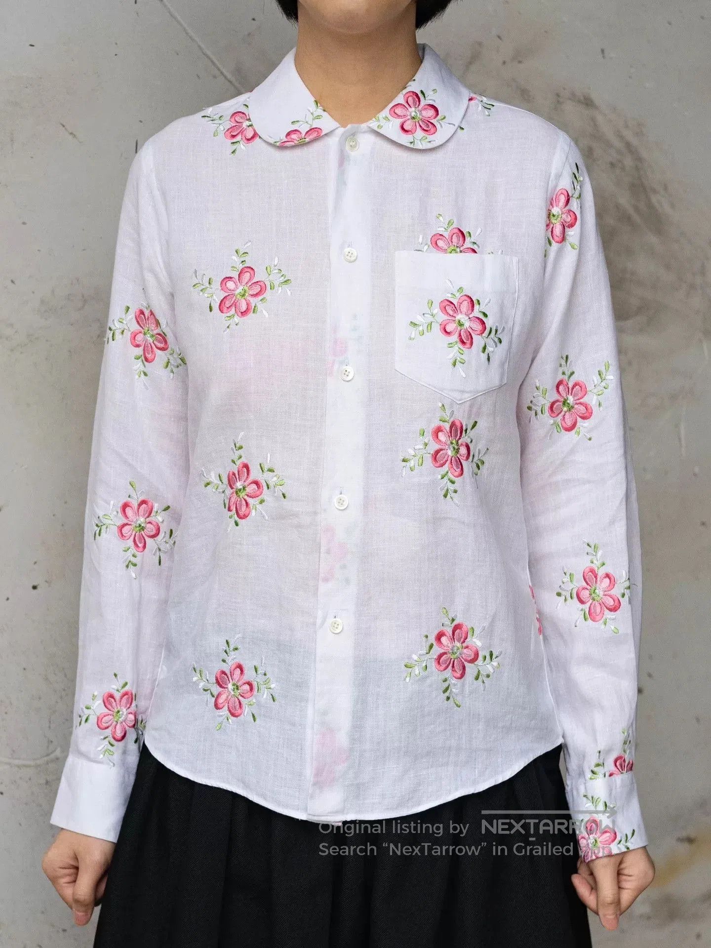 Junya Watanabe junya watanabe floral embroidery shirt. Size US M / EU 48-50 / 2 - 5 Thumbnail