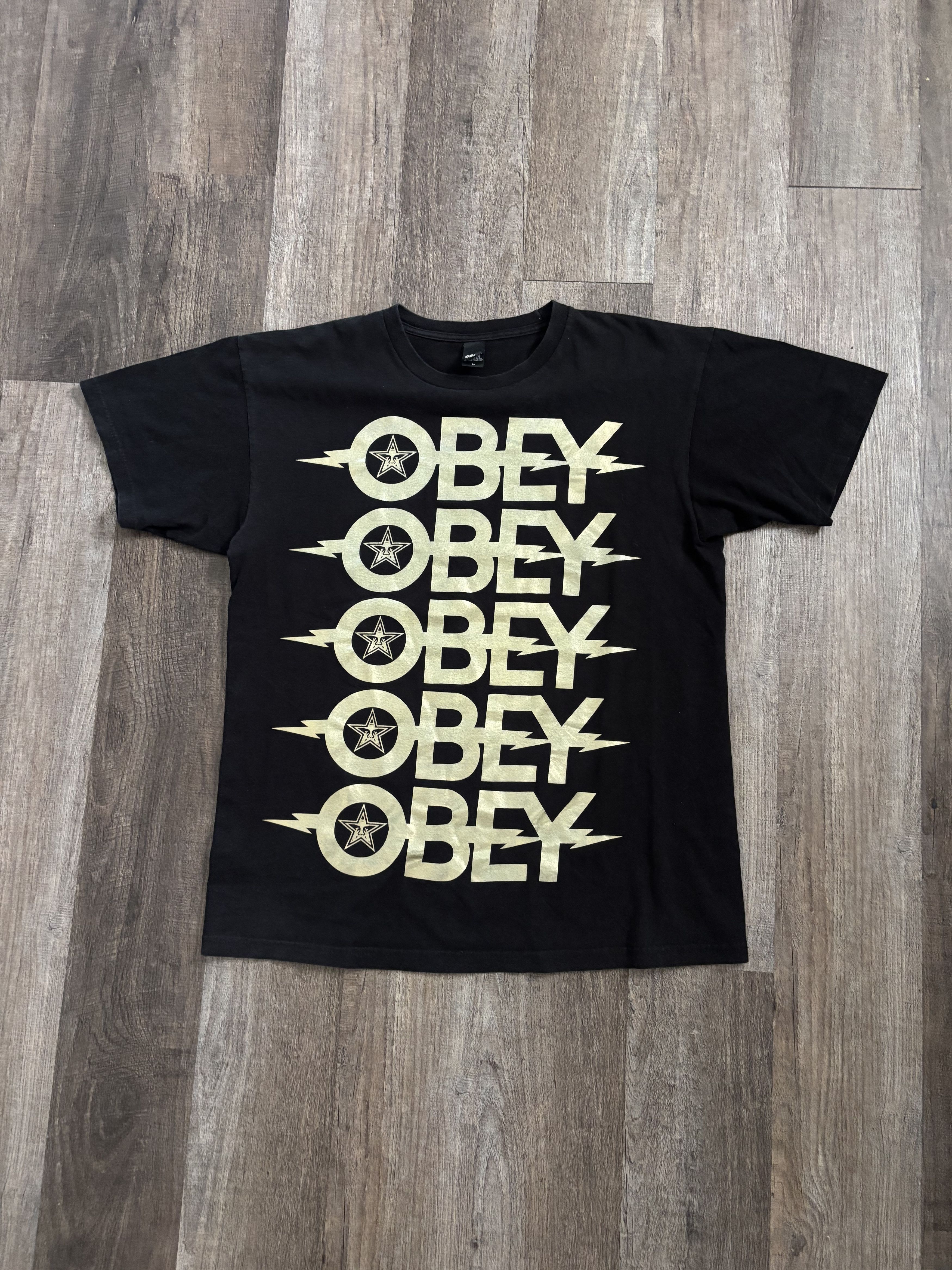 Obey Obey Repeat Logo Tee Shirt Size US L / EU 52-54 / 3 - 1 Thumbnail