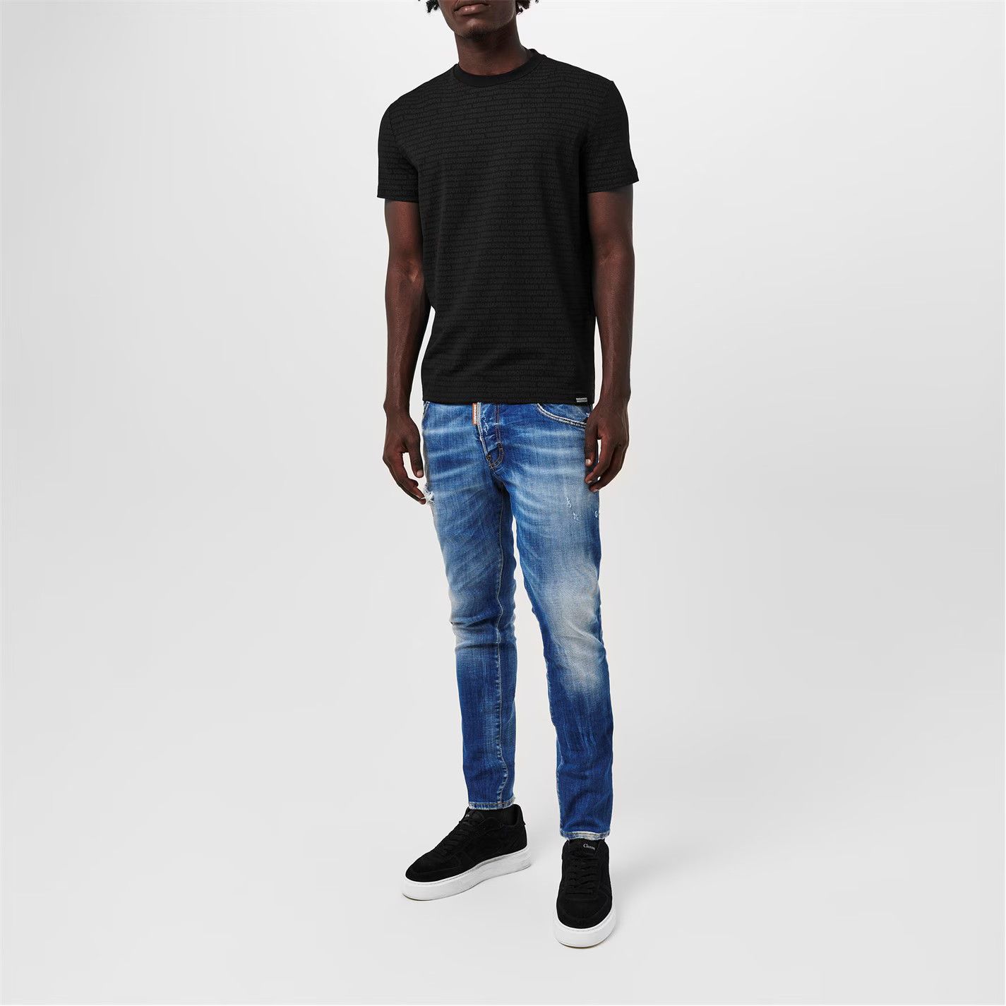Dsquared2 o1g2r1mq0426 Slim Fit T-Shirt in Black Size US XXL / EU 58 / 5 - 6 Thumbnail
