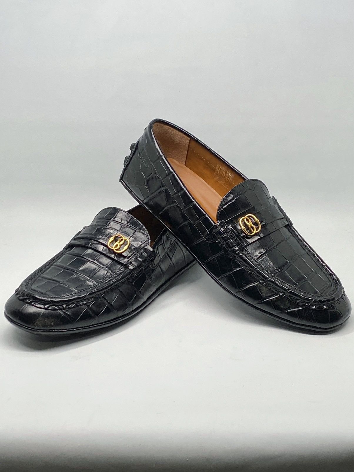 Bally Bally Keeper Croc-Embossed Leather Driving Loafers size 8.5 Size US 8.5 / EU 41-42 - 5 Thumbnail