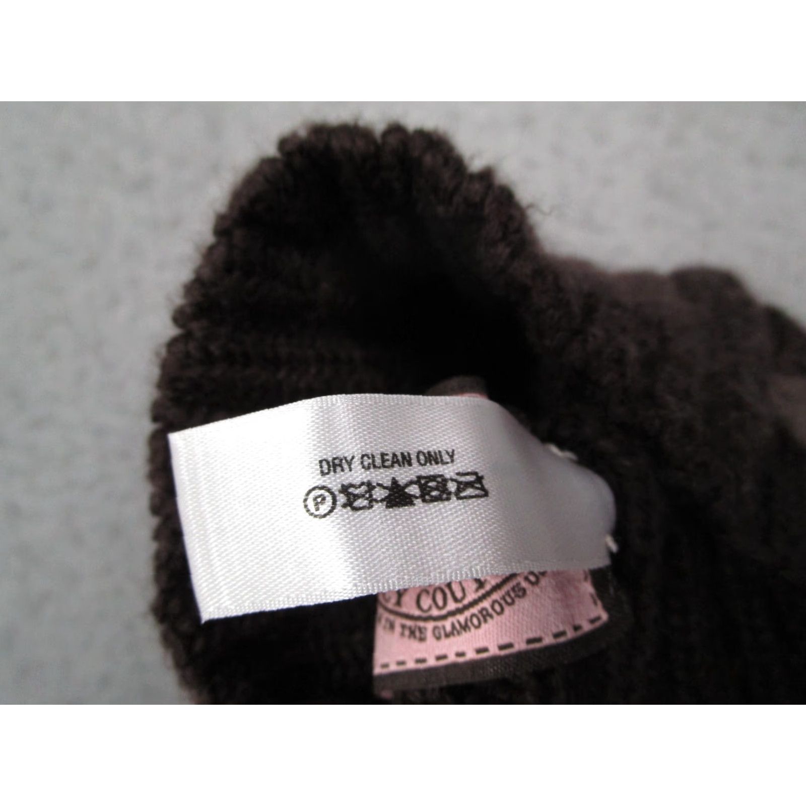 Juicy Couture Juicy Couture Women's Beanie Hat Wool Chunky Knit Brown Fall Winter Casual Outdoor Size ONE SIZE - 5 Thumbnail