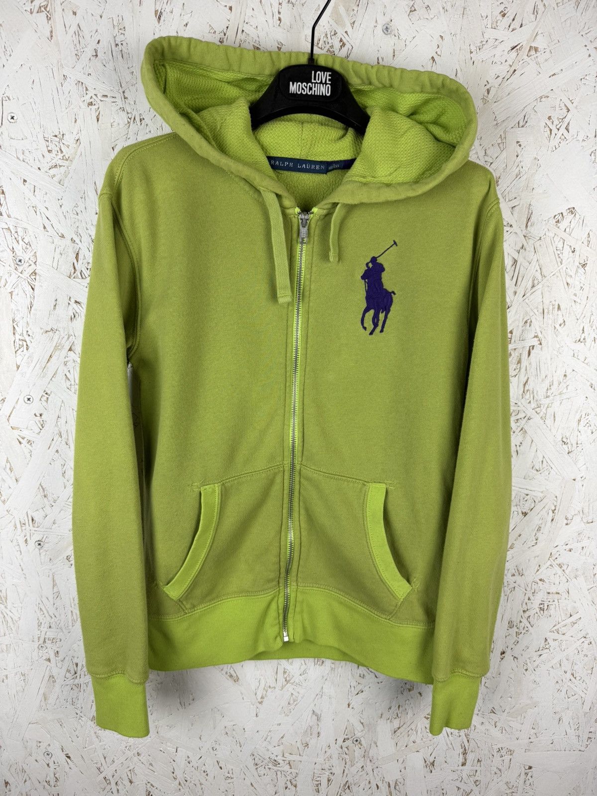 Polo Ralph Lauren Vintage Polo Ralph Lauren Big Pony Zip Hoodie Green S Size S / US 4 / IT 40 - 1 Thumbnail