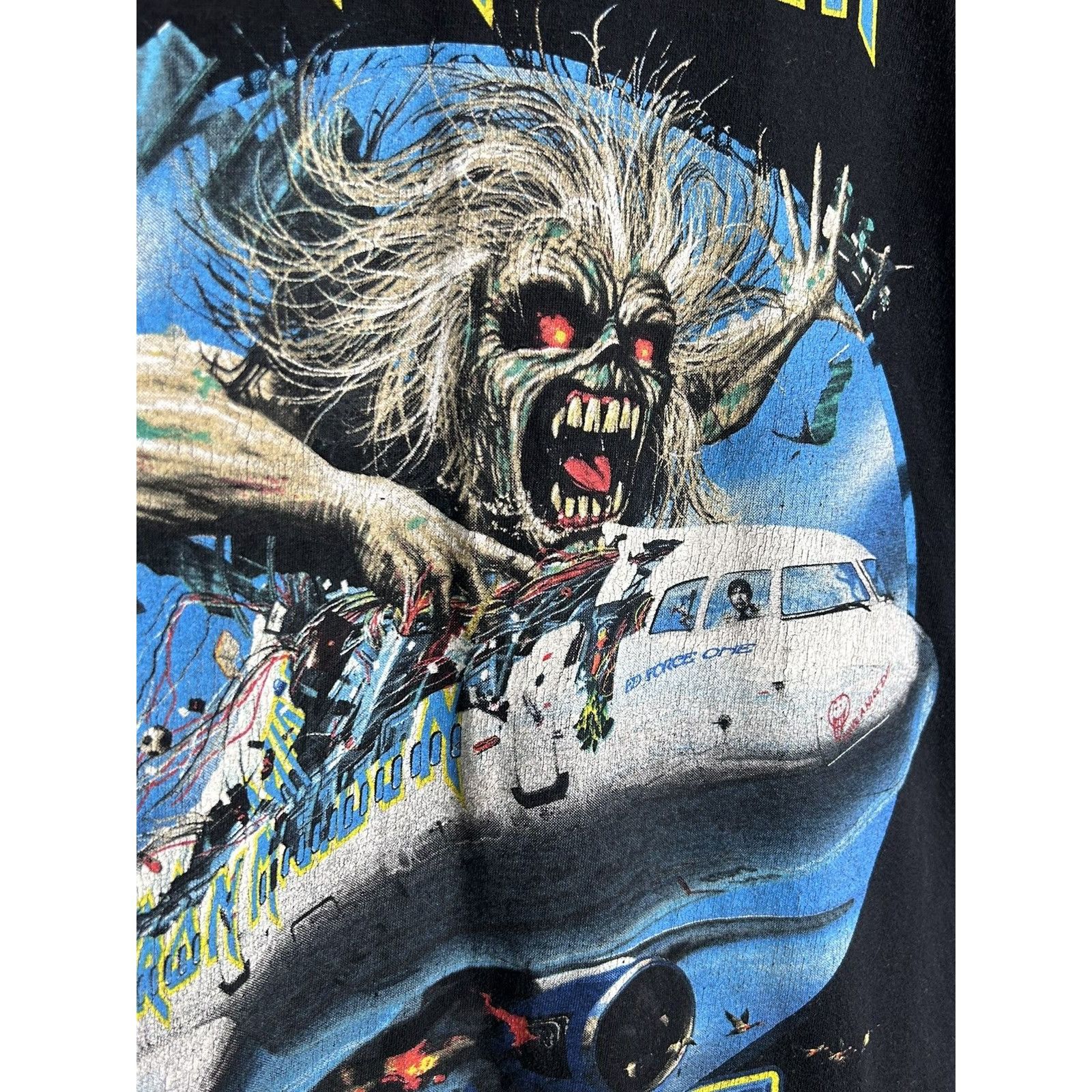 Band Tees 00s Vintage 2009 Iron Maiden Flight 666 Short Sleeve Tee Size US S / EU 44-46 / 1 - 3 Thumbnail