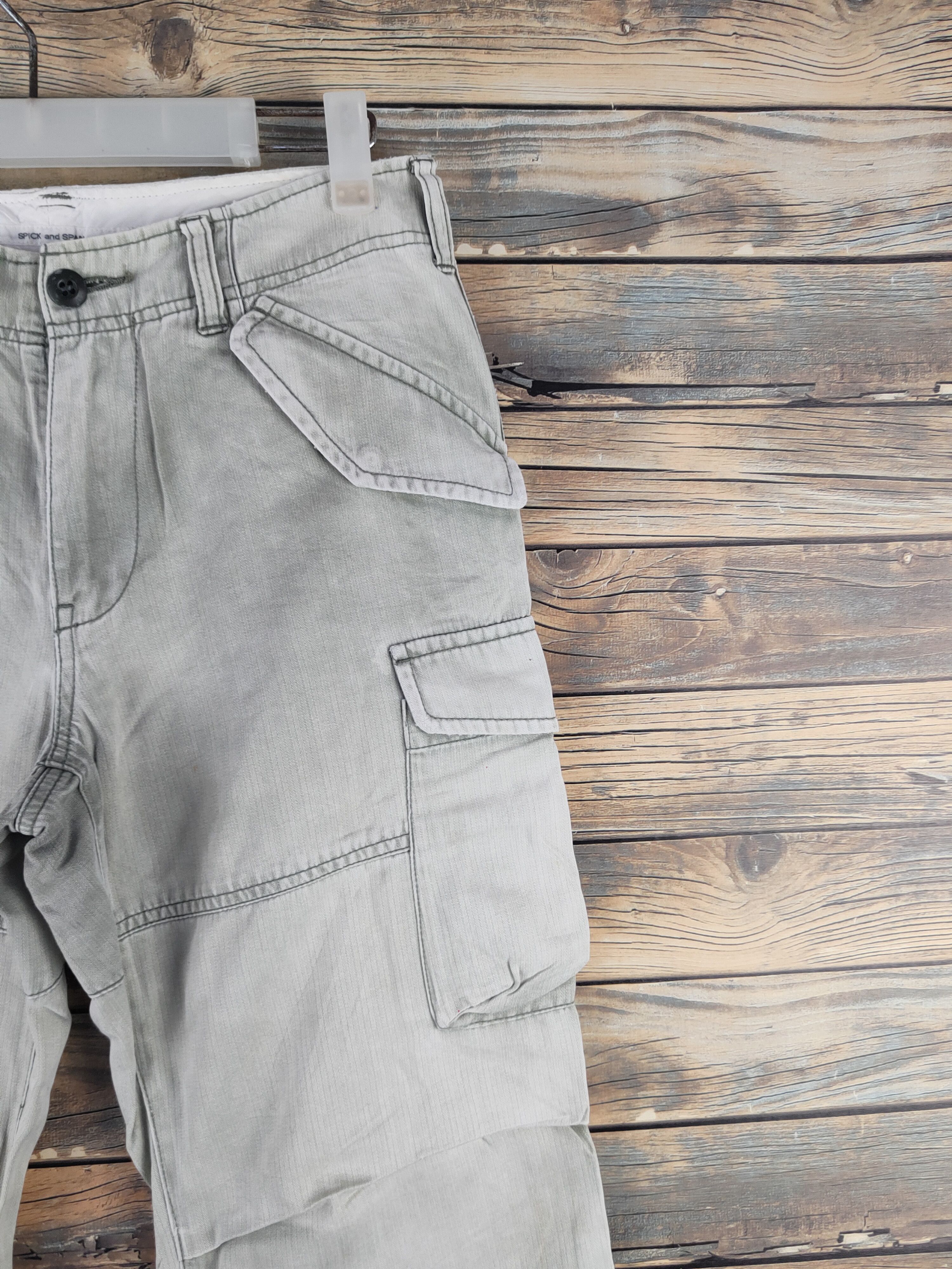 Japanese Brand DL Spick and Span Green Multipocket Cargo Pants #46-881 Size US 28 / EU 44 - 5 Thumbnail