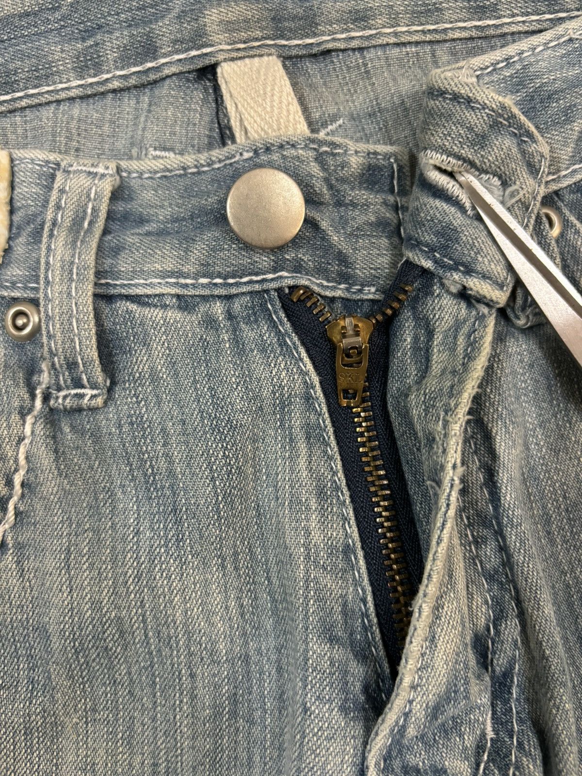 Blue Blue Japan Vintage Japanese Brand Rusty Blue Wash Loose Fit Jeans Size US 30 / EU 46 - 4 Thumbnail