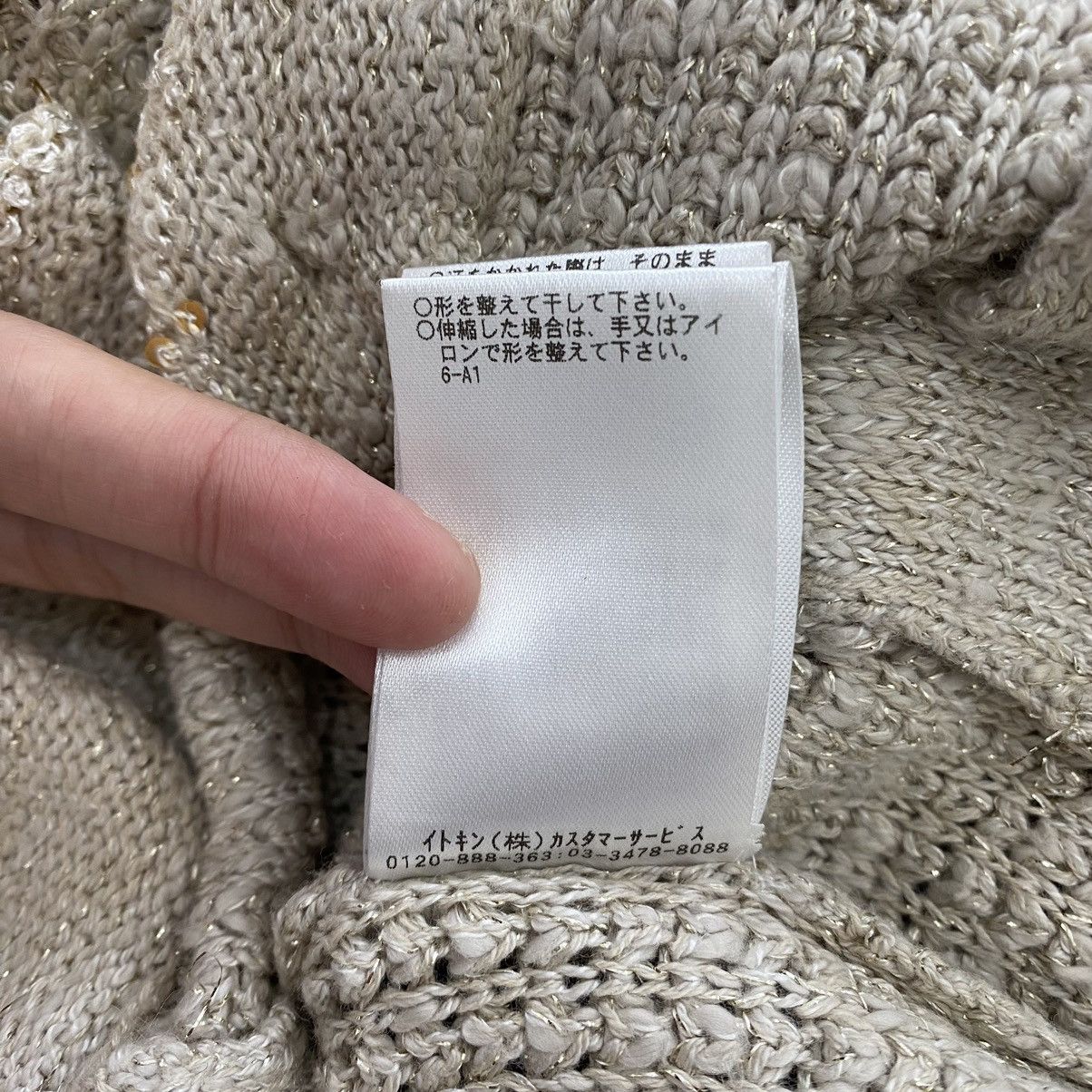 Other ELLE PLANETE Italian Designer Grey Knitwear Tweed Coat Size XS / US 0-2 / IT 36-38 - 9 Thumbnail
