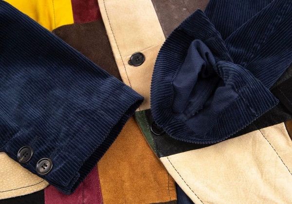 Comme des Garcons Comme des Garcons Colored cowhide spliced corduroy jacket Size US M / EU 48-50 / 2 - 5 Thumbnail