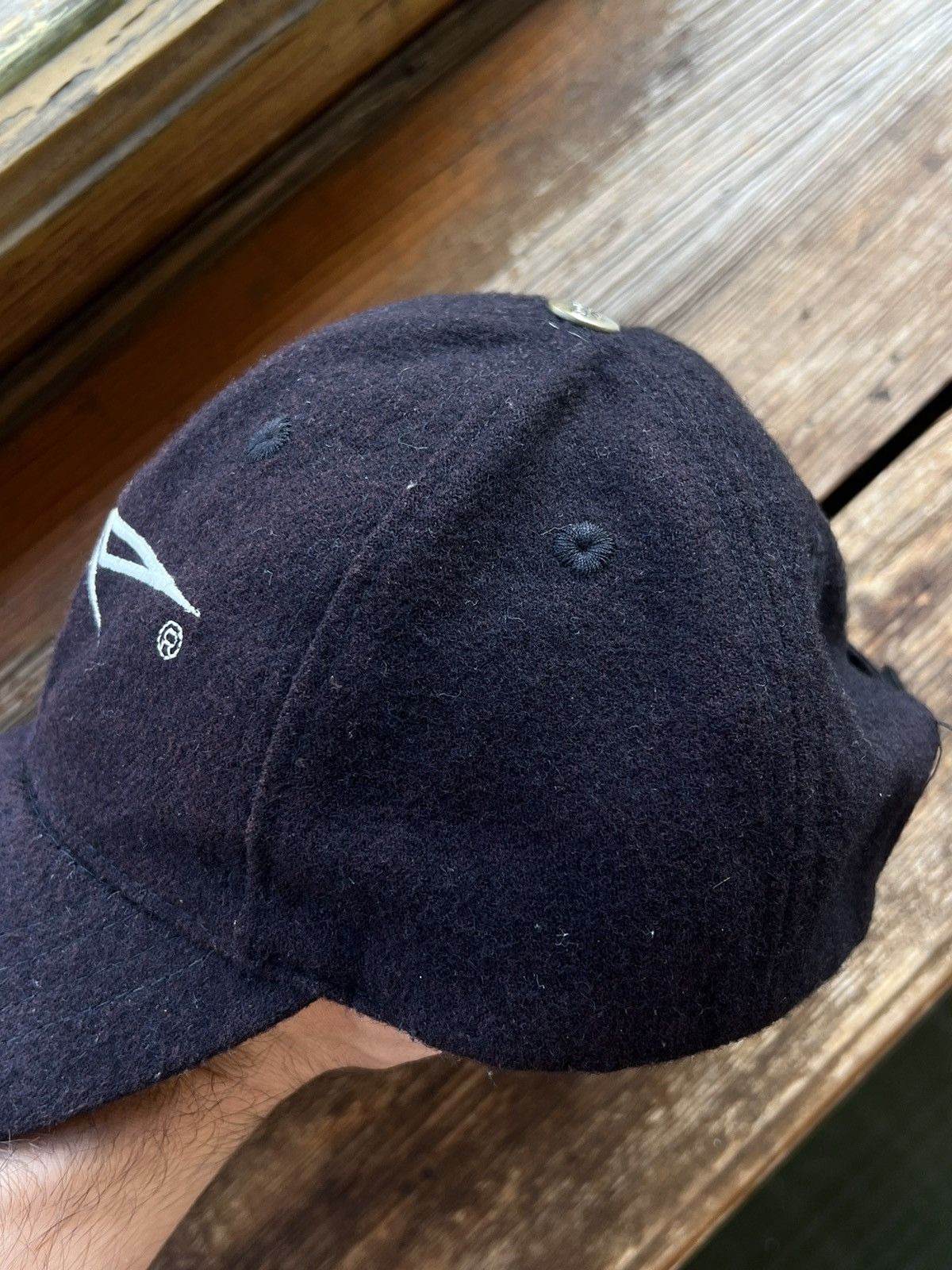 Reebok × Vintage Vintage Y2K Reebok Big Embroidered Logo Wool Cap Hat Size ONE SIZE - 7 Thumbnail