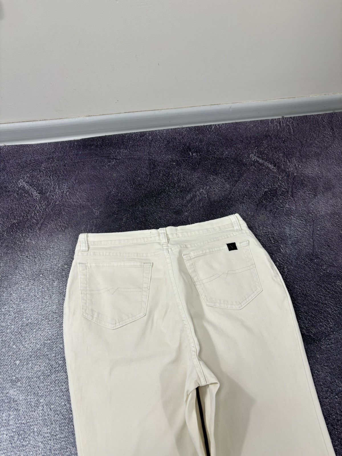 Valentino Vintage Valentino Women’s Beige Slim Fit Luxury Cotton Pants Size 31" - 15 Thumbnail