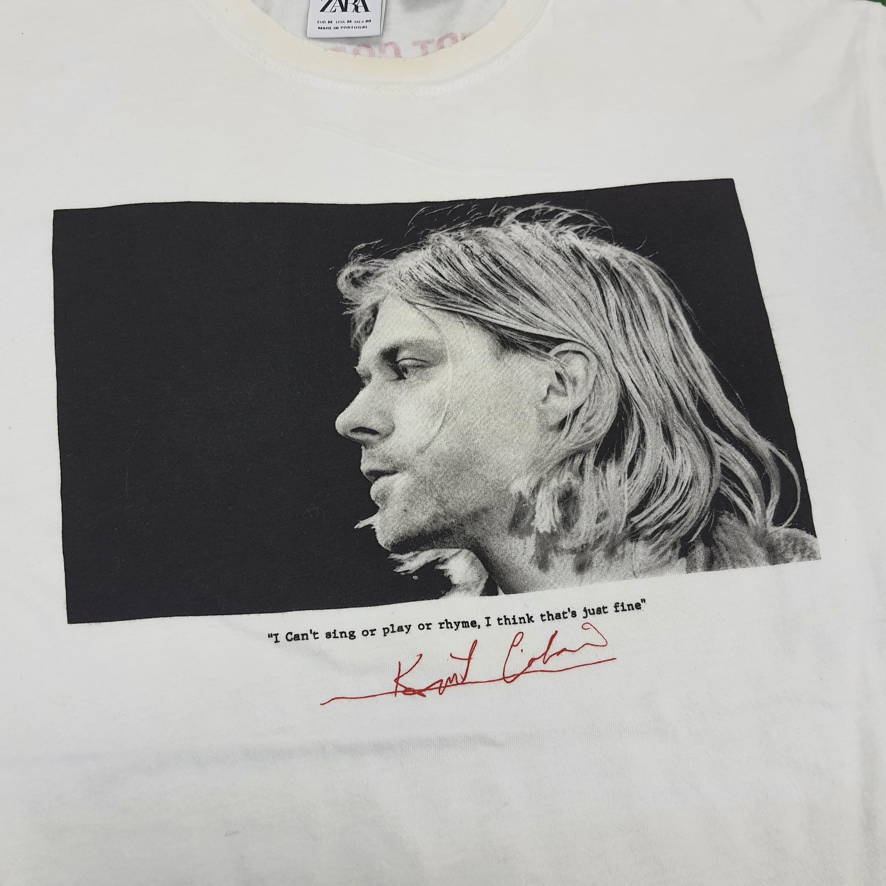 Zara Vintage ZARA Kurt Cobain Photo Tees Size US L / EU 52-54 / 3 - 2 Thumbnail