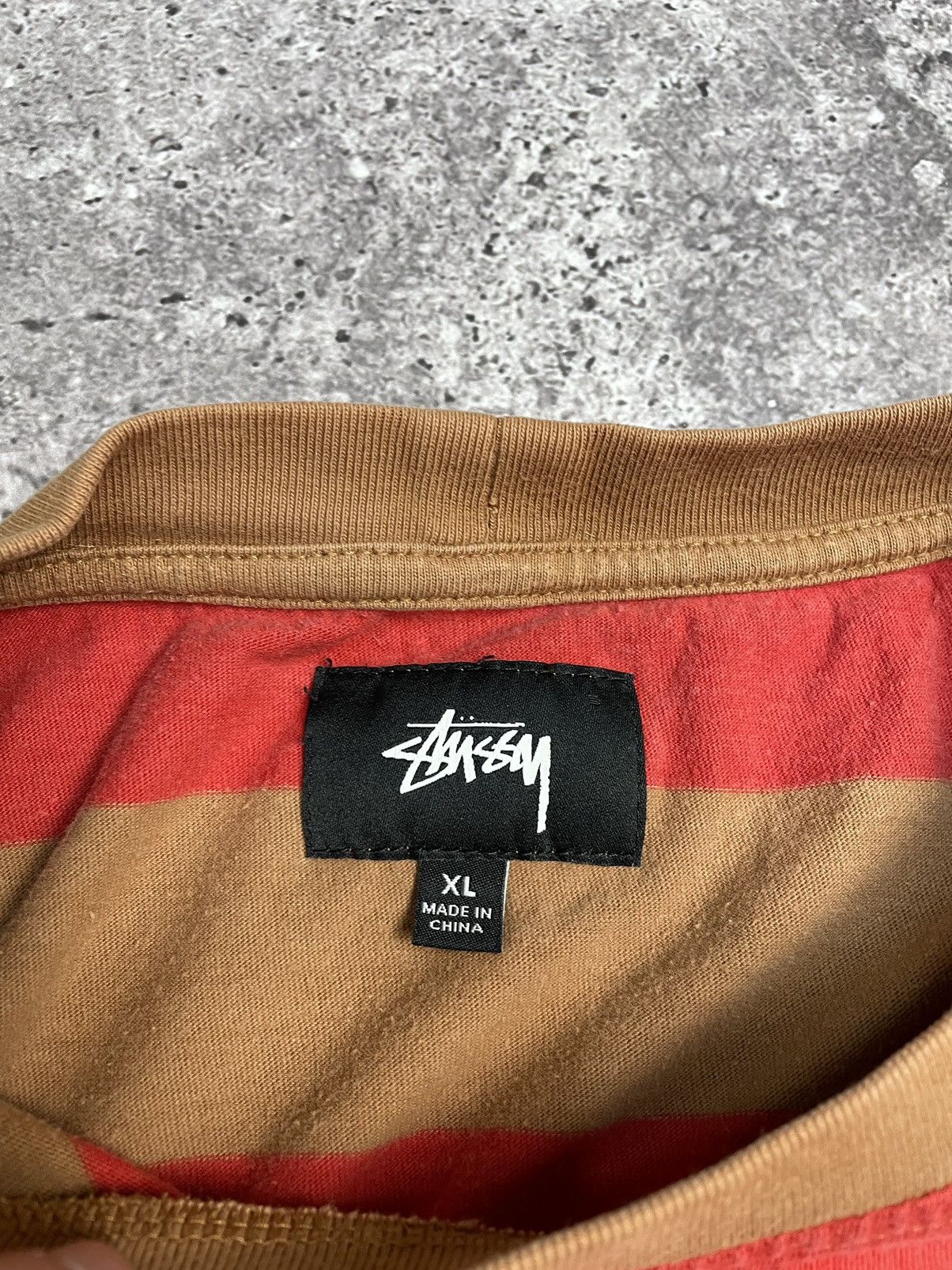 Stussy Vintage Stussy T-Shirt Striped Tee Embroidered Logo Size US L / EU 52-54 / 3 - 6 Thumbnail