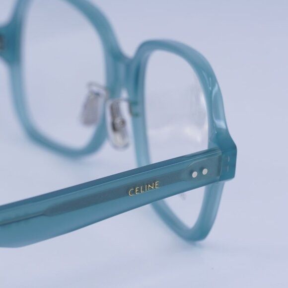 Celine 🕶️ New Celine CL50148F 093 Eyeglasses - Shiny Green Frame Size ONE SIZE - 6 Thumbnail