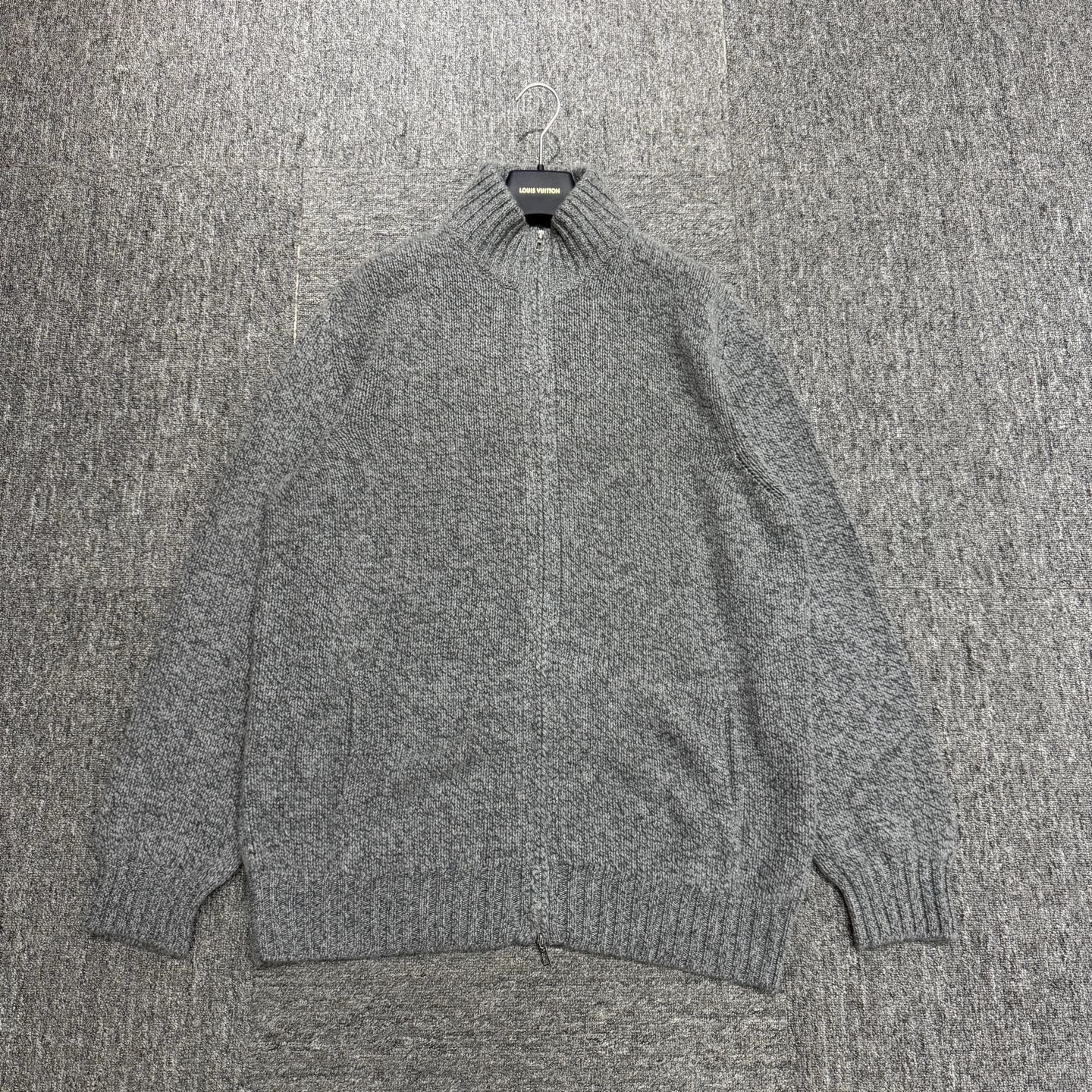 Loro Piana Loro Piana BABYCASHEMR Gray Cashmere Sweater Jkt 60 Size US XXL / EU 58 / 5 - 1 Thumbnail