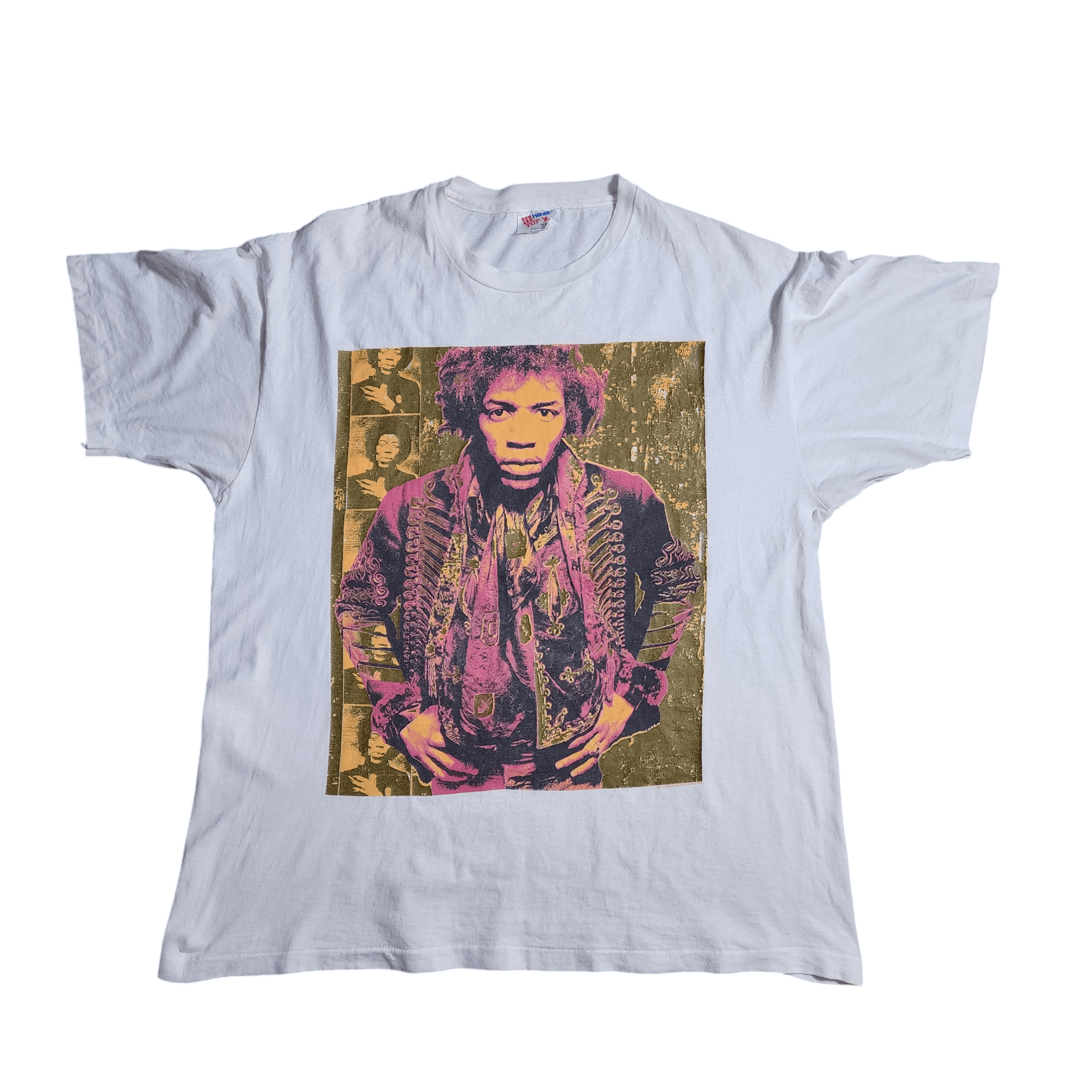Band Tees × Jimi Hendrix × Vintage Vintage 1992 Jimi Hendrix Gered Mankowitz shirt promo tee Size US L / EU 52-54 / 3 - 2 Thumbnail