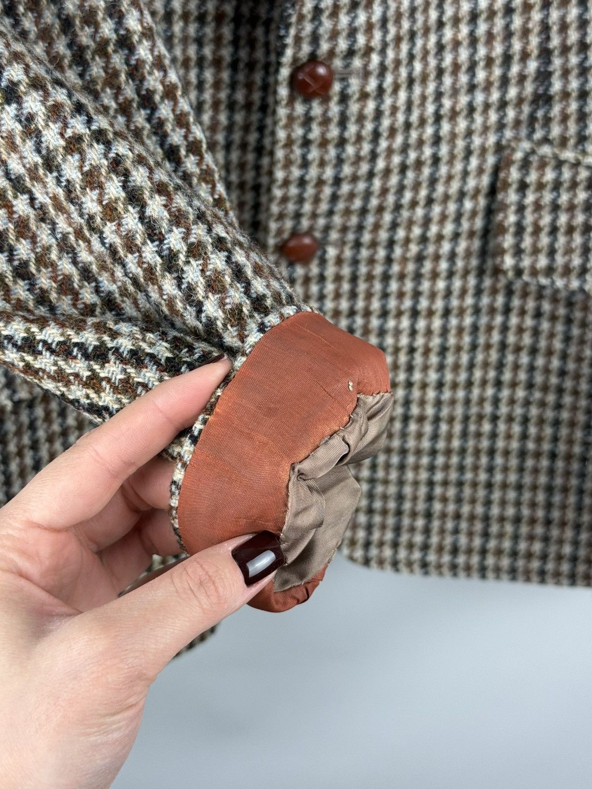 Harris Tweed Harris Tweed Vintage Herringbone Blazer Jacket Sportcoat Size 40R - 12 Thumbnail