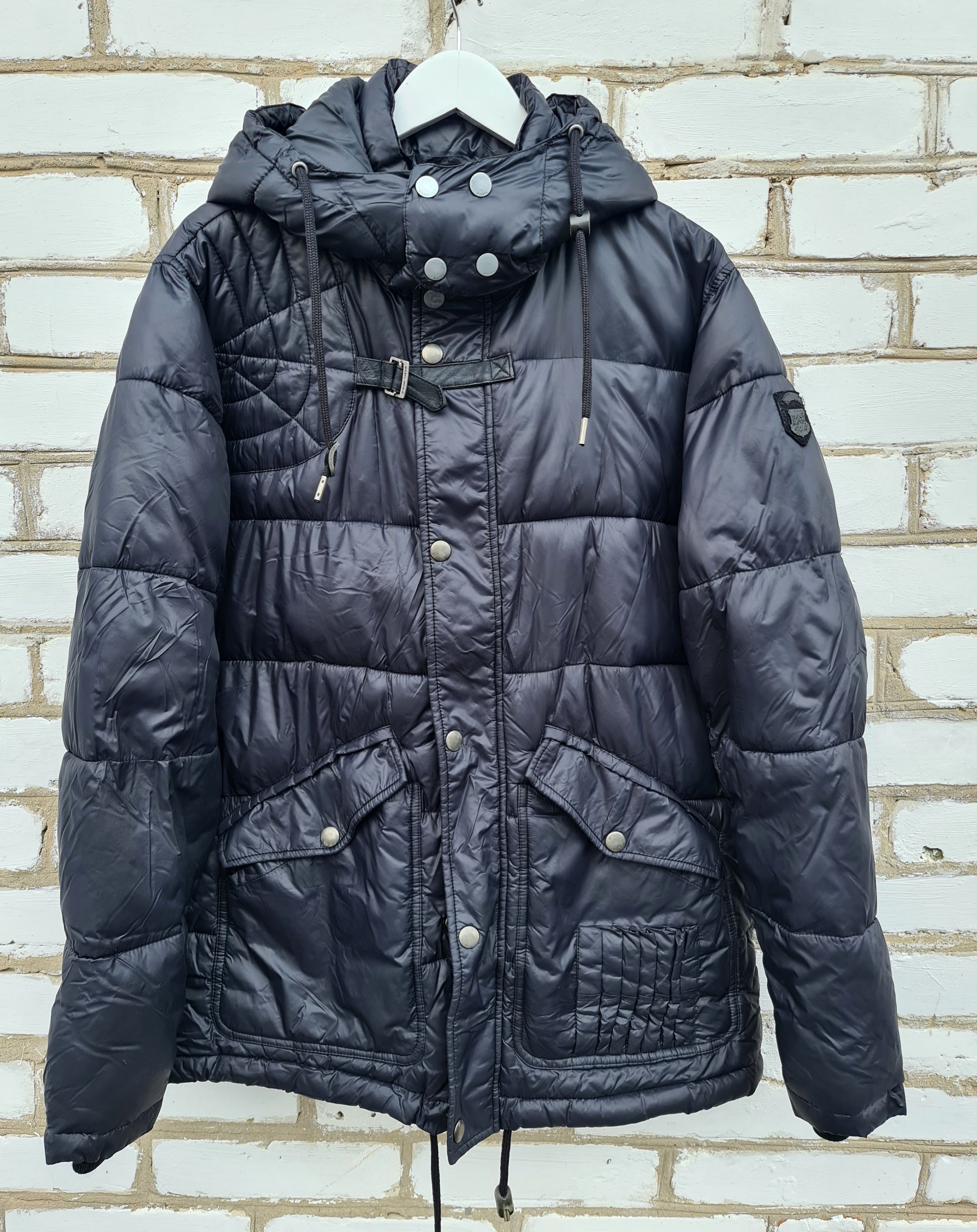 Diesel Diesel Black Hooded Down Puffer Jacket Size US L / EU 52-54 / 3 - 3 Thumbnail