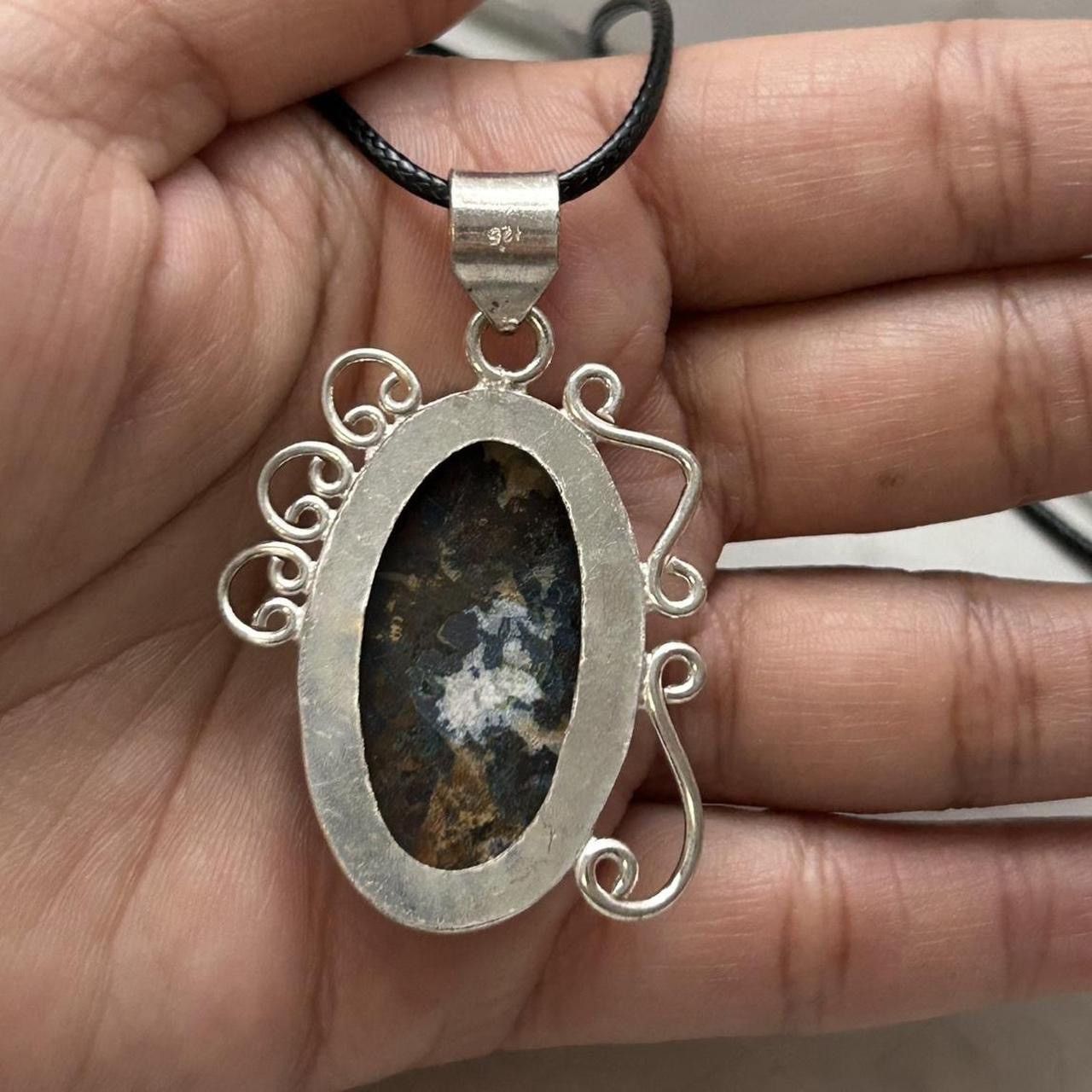 Other Arizona Chrysocolla Gemstone 925 Silver Pendant Necklace Size ONE SIZE - 4 Thumbnail