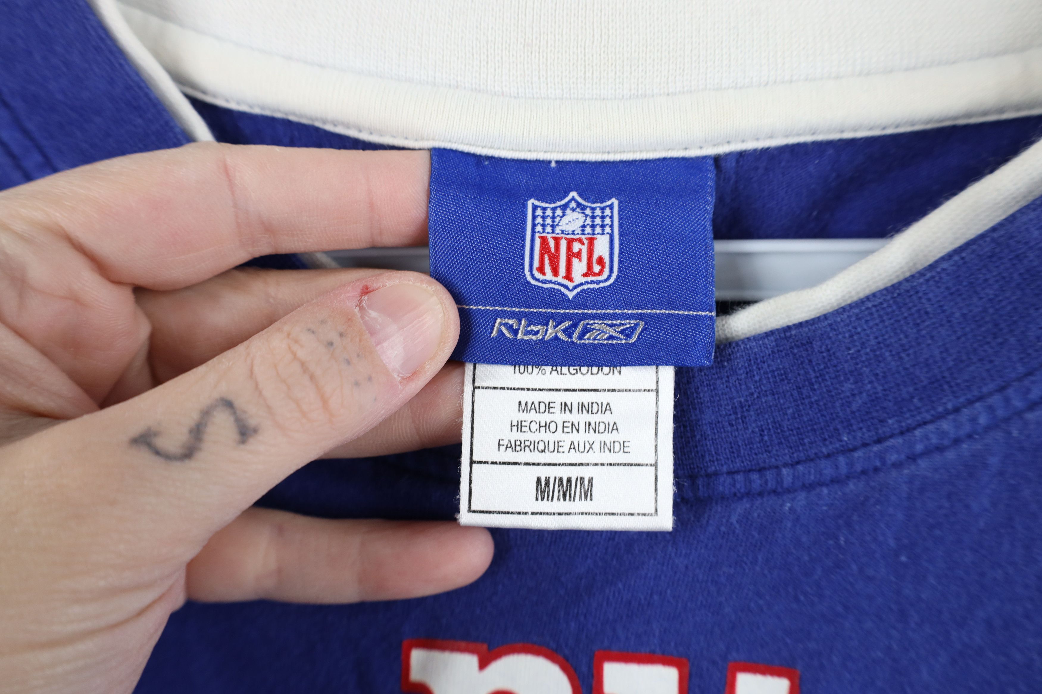 Reebok × Vintage Vintage Reebok Giants Football Layered Long Sleeve T-Shirt Size US M / EU 48-50 / 2 - 9 Thumbnail