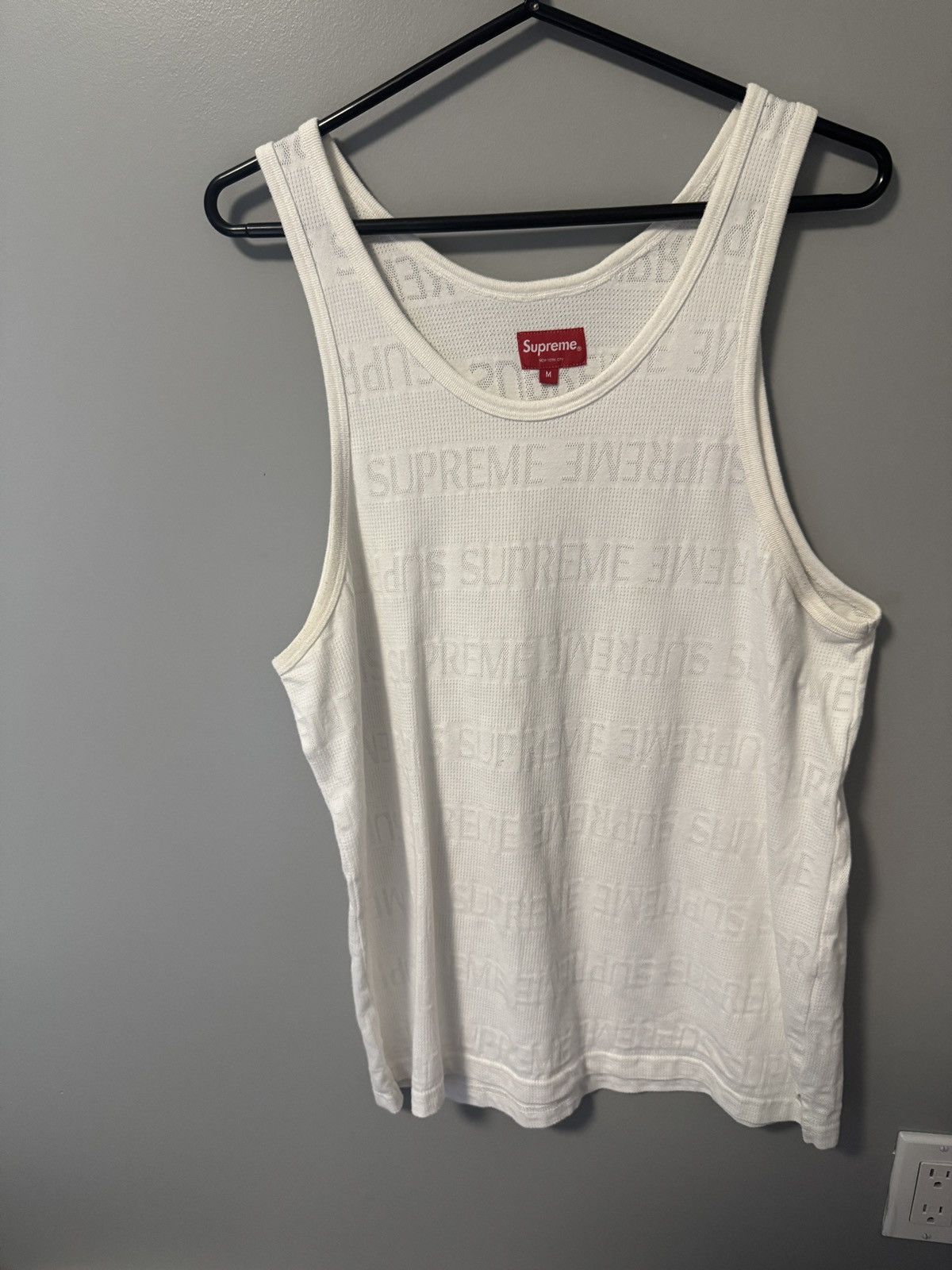 Supreme Supreme Mesh tank white sz M Size US M / EU 48-50 / 2 - 2 Thumbnail