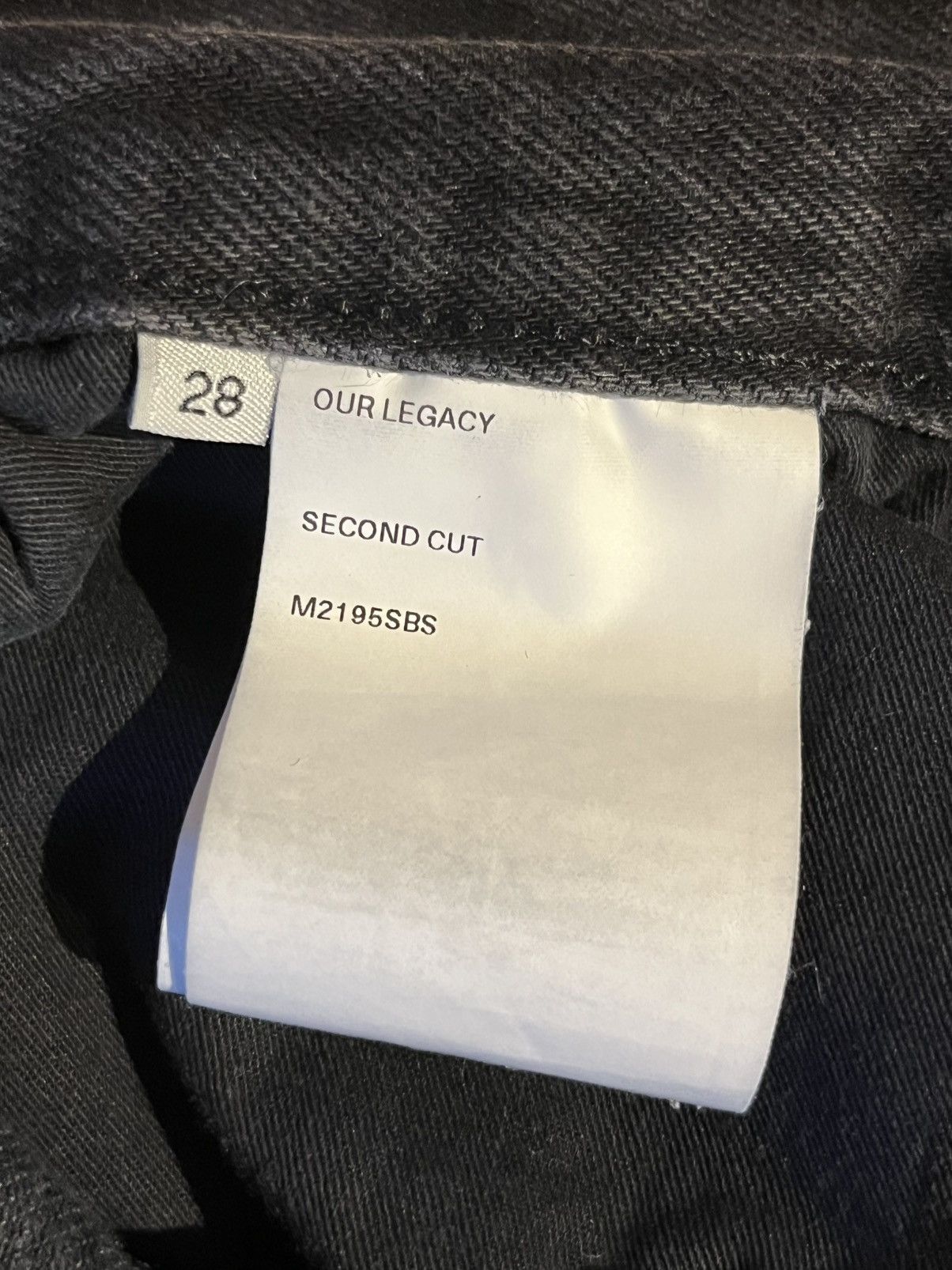 Our Legacy Our Legacy Second Cut Black, Selvedge Size US 28 / EU 44 - 4 Thumbnail