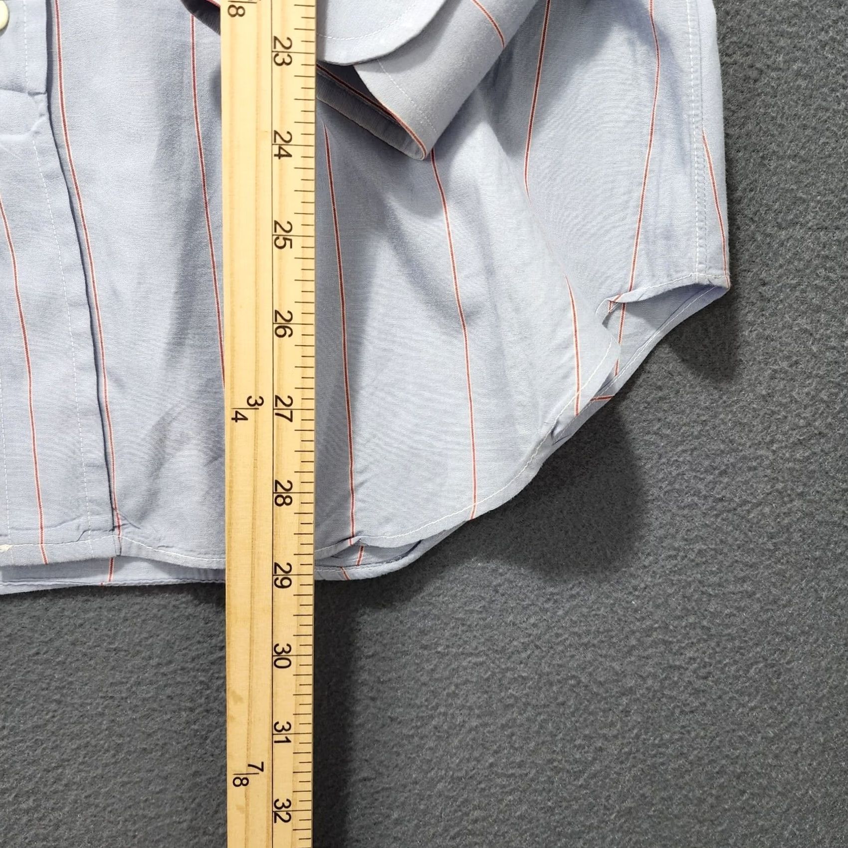 Vintage VINTAGE 80s Richard Bennett Shirt Striped Blue Red Long Sleeve Button-Down Collar Mens Medium US Made Size US M / EU 48-50 / 2 - 7 Thumbnail
