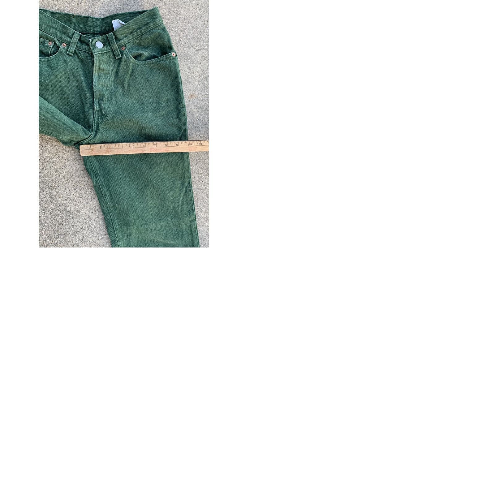 Levi's VINTAGE Levi's 501 jeans button fly tapered leg green size 5 M 26 in waist Size 27" / US 4 / IT 40 - 12 Thumbnail