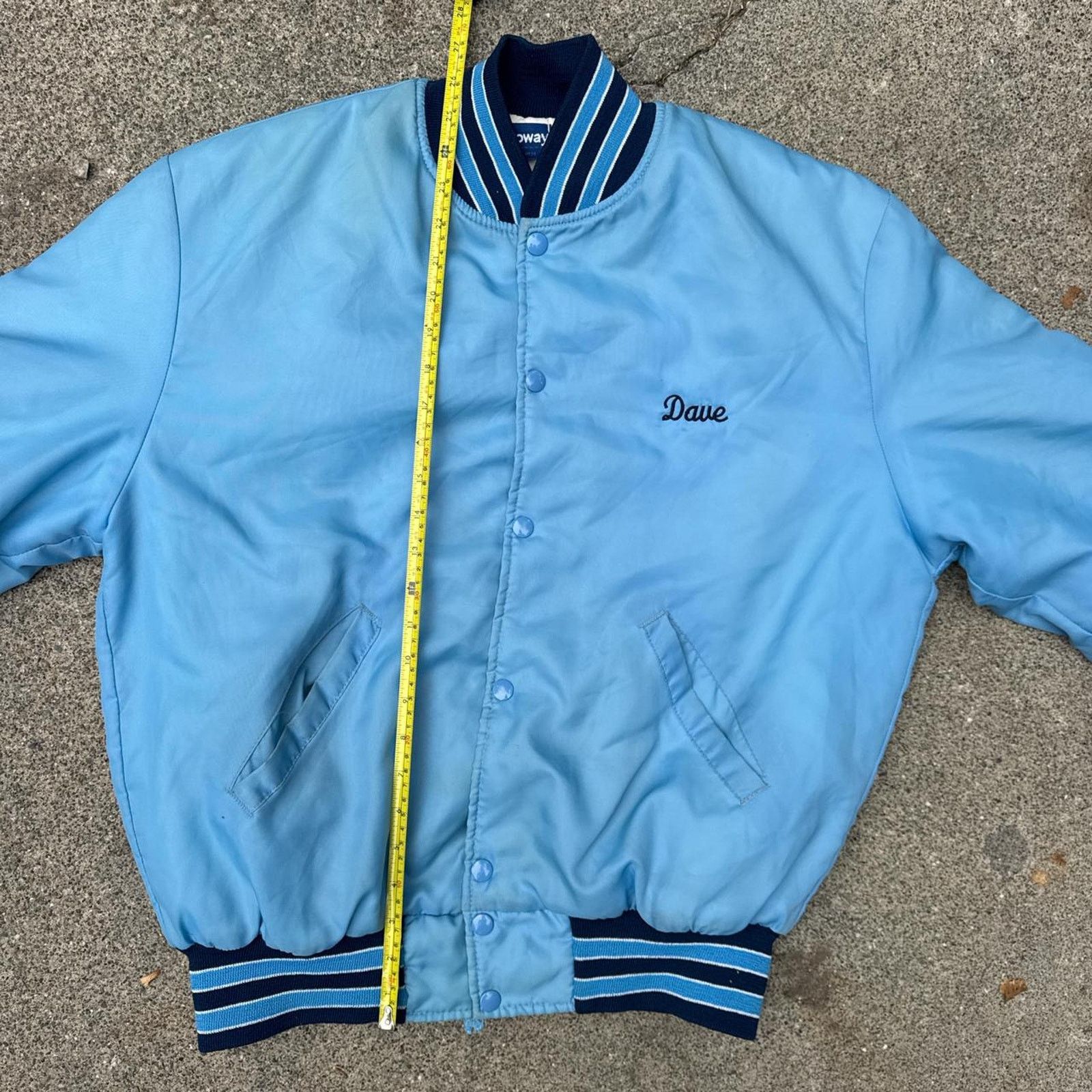 Holloway Vintage 90s Varsity Jacket Blue Trucker Back Hit Size Large Size US L / EU 52-54 / 3 - 8 Thumbnail