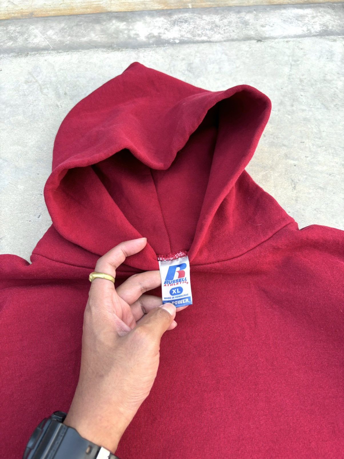 Russell Athletic Boxy 🎁 Russell Athletic Hoodie Red Size US XL / EU 56 / 4 - 9 Thumbnail
