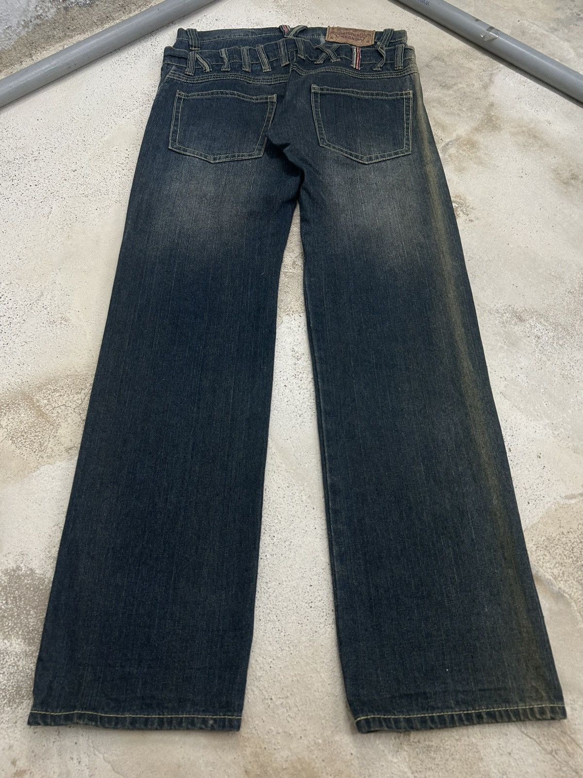 Le Grande Bleu (L.G.B.) Baggy Pants Double Waist Style Original Jeans Brand Size US 31 - 2 Thumbnail