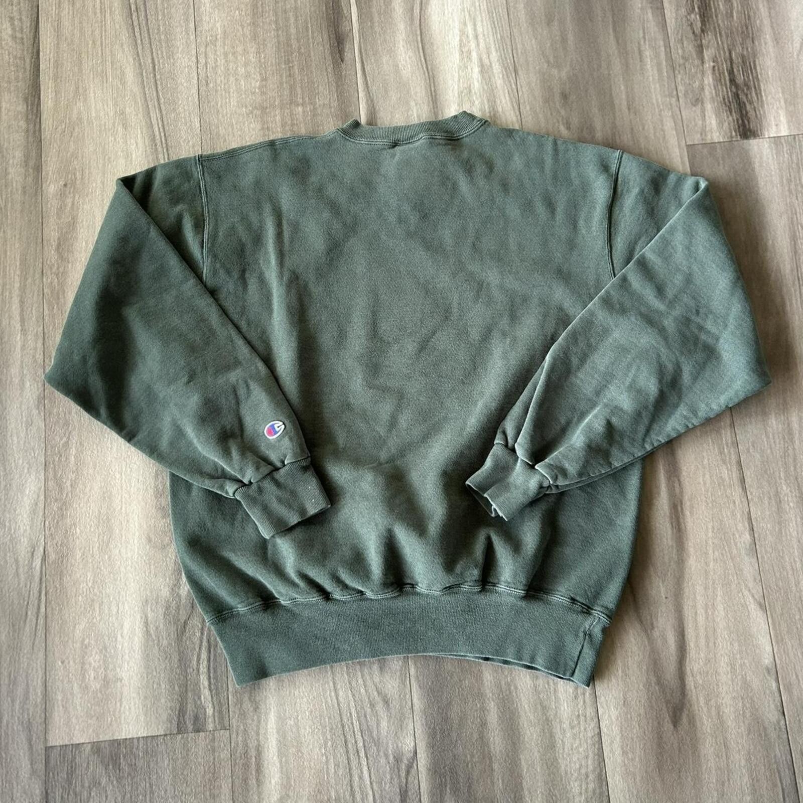 Champion Vintage 90’s Champion Green USA Crewneck Sweatshirt L Size US L / EU 52-54 / 3 - 4 Thumbnail