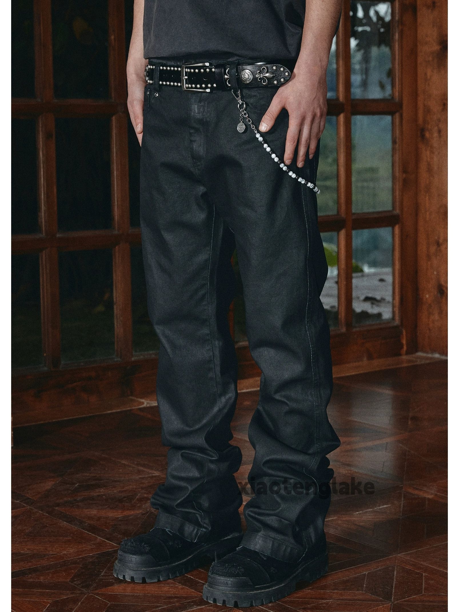 Designer × Jean × Vintage wax utility punk grunge bootcut hiphop jeans Size US 36 / EU 52 - 2 Thumbnail