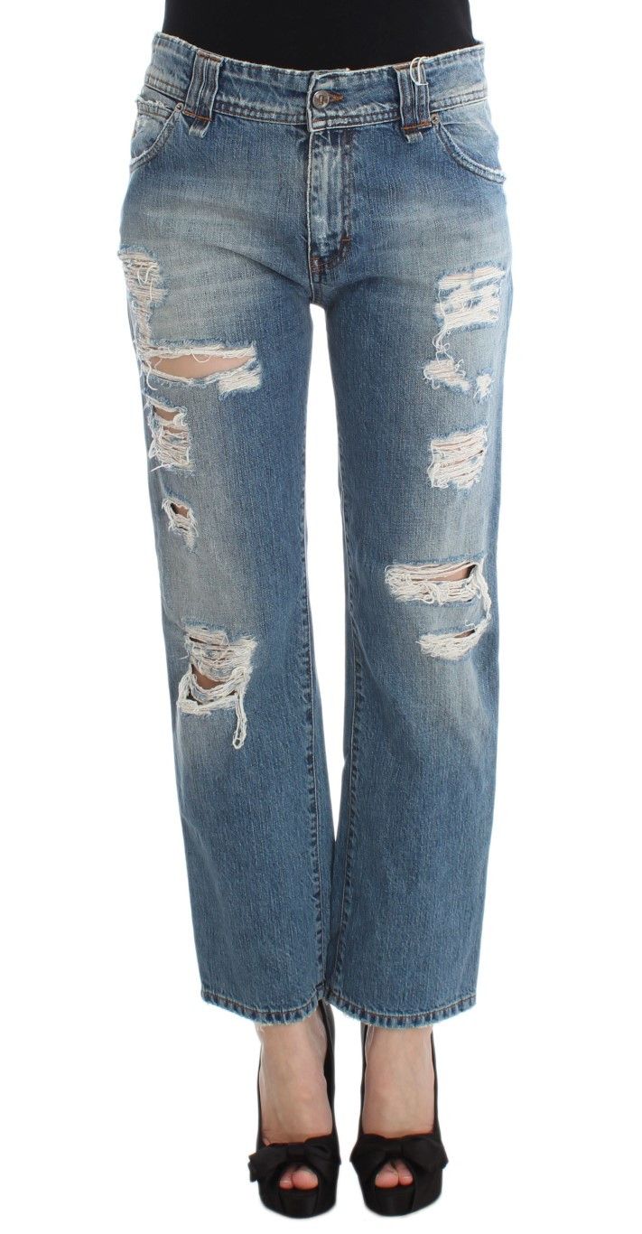 John Galliano Chic Boyfriend Blue Wash Women's Jeans Size 24" / US 00 / IT 34 - 1 Thumbnail